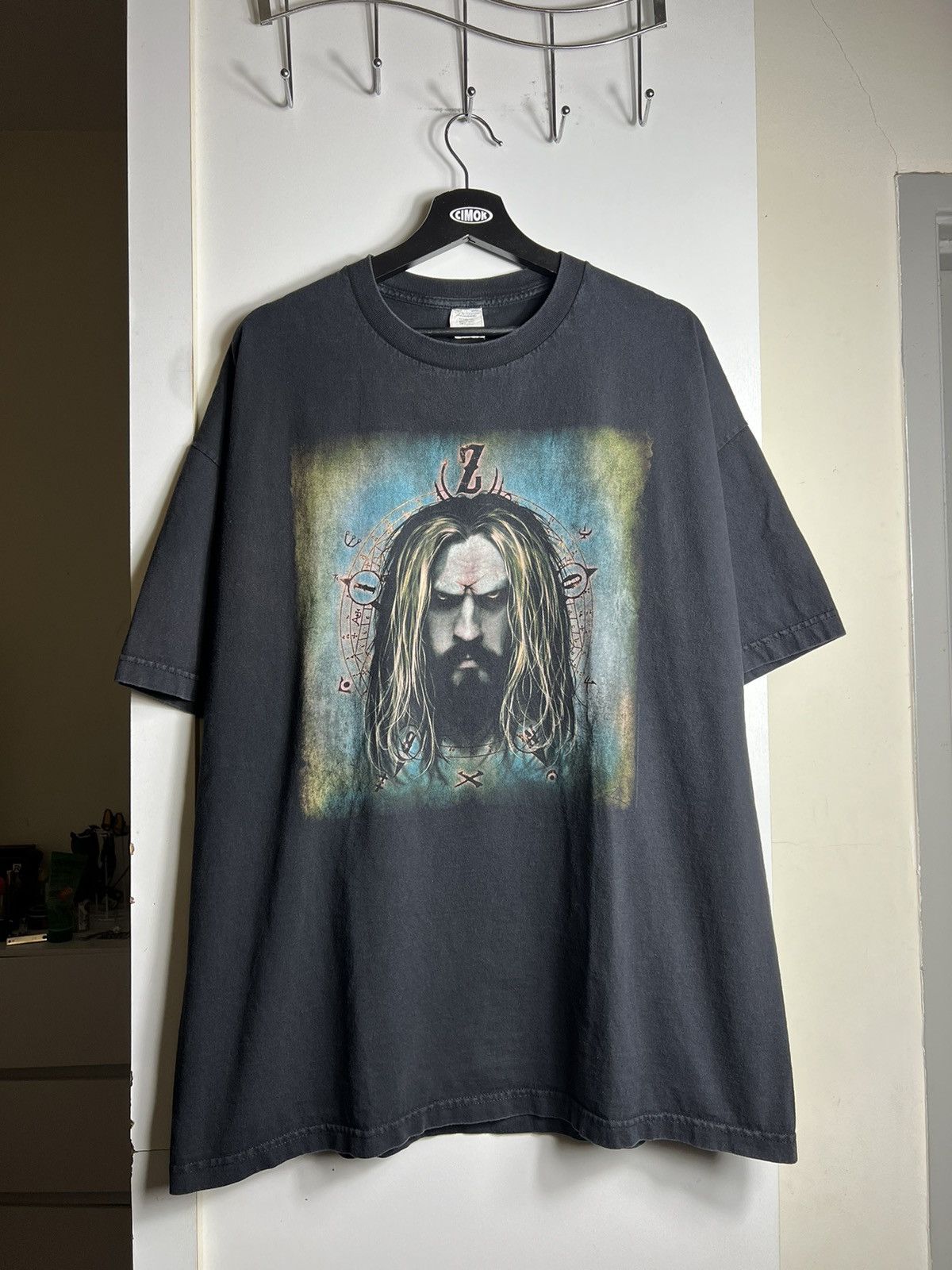 ROB ZOMBIE - BORN INSANE T SHIRT VINTAGE CHARCOAL MEDIUM