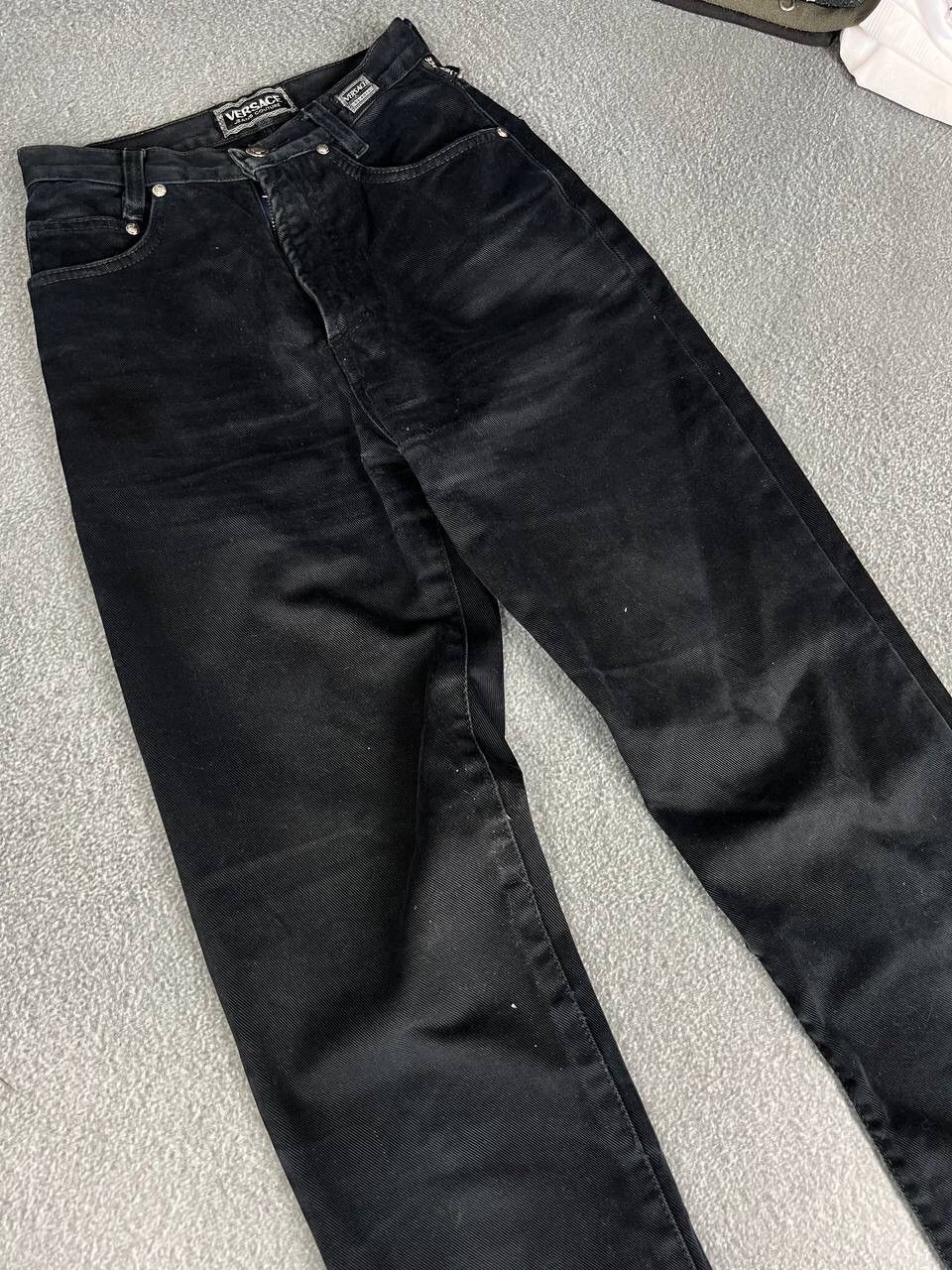 Versace Versace Jeans Couture Vintage Denim Black 90's Pants Size 28" / US 6 / IT 42 - 4 Thumbnail