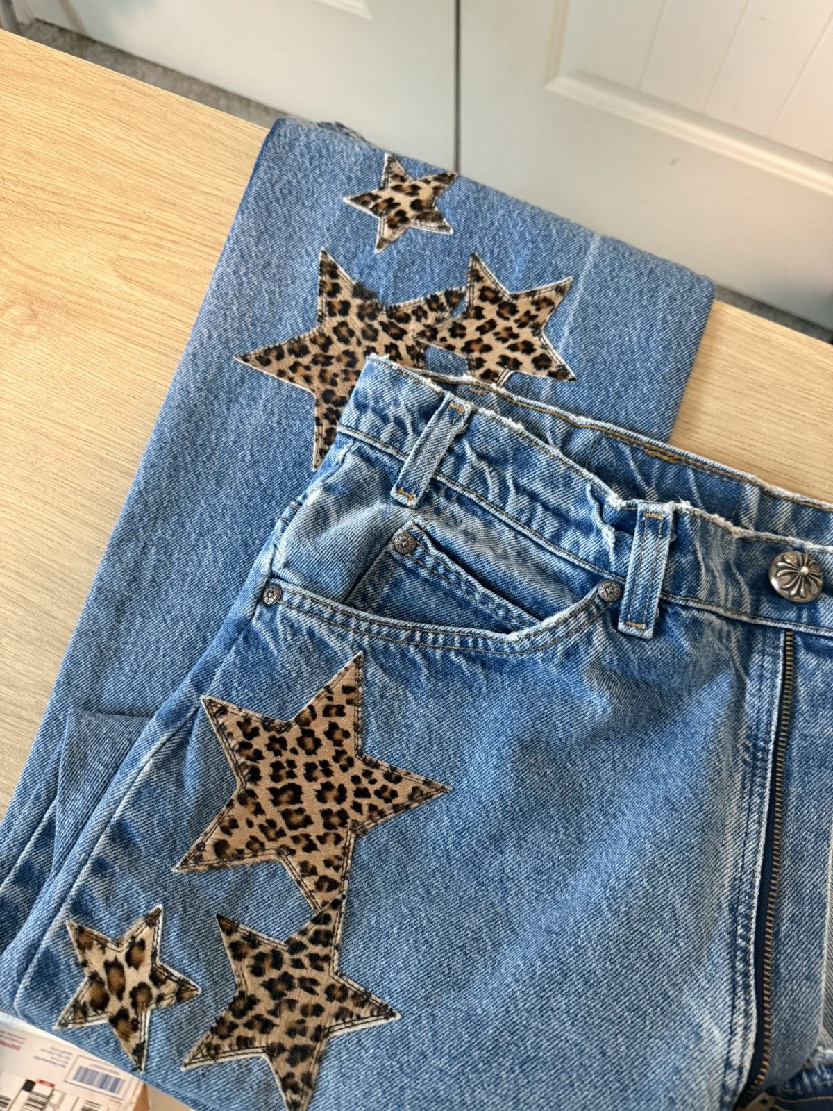 Chrome Hearts Chrome Hearts Cheetah Star Patch Levis Size US 36 / EU 52 - 17 Thumbnail