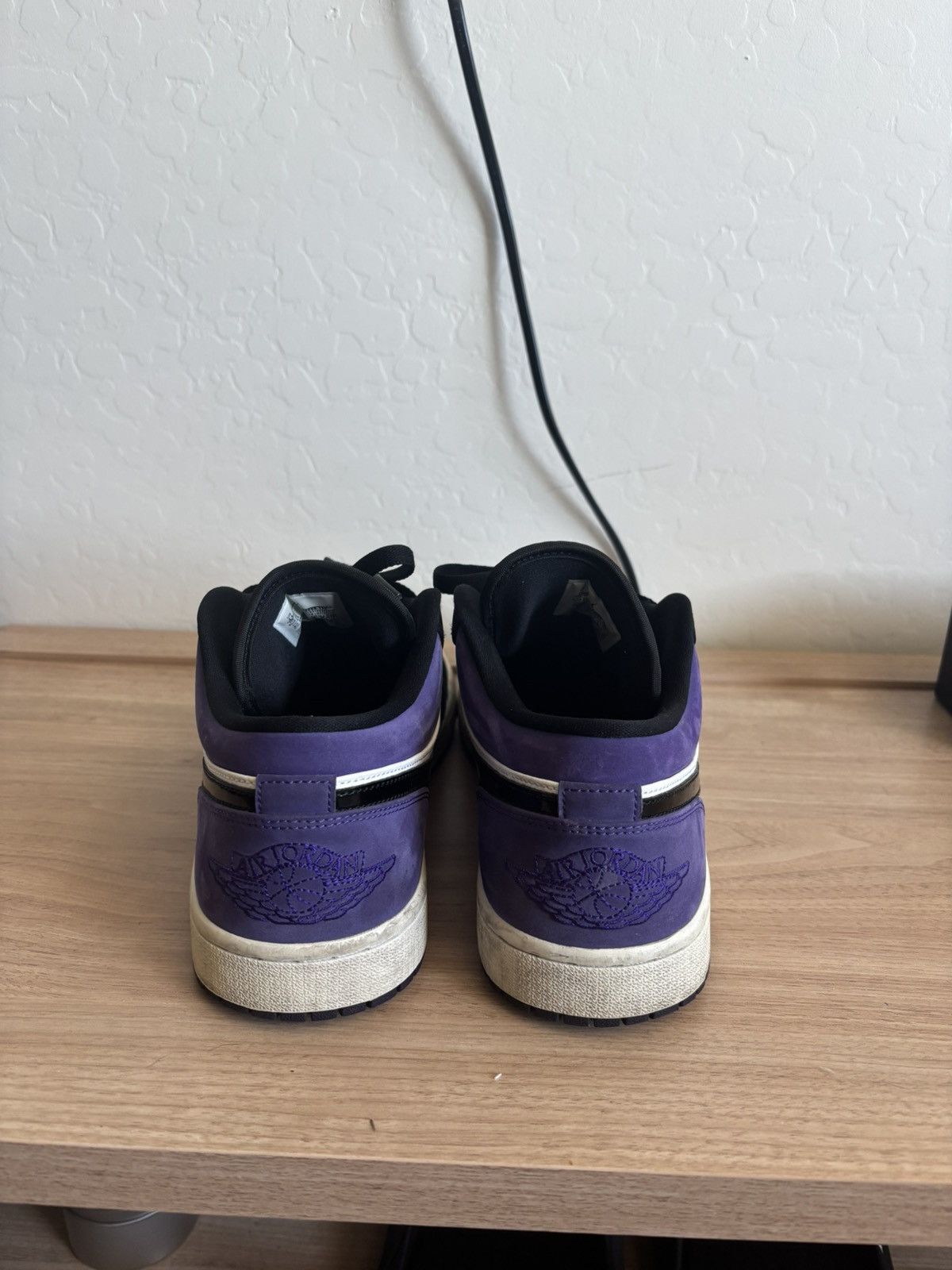 Nike Jordan 1 low court purple Size US 11 / EU 44 - 4 Thumbnail