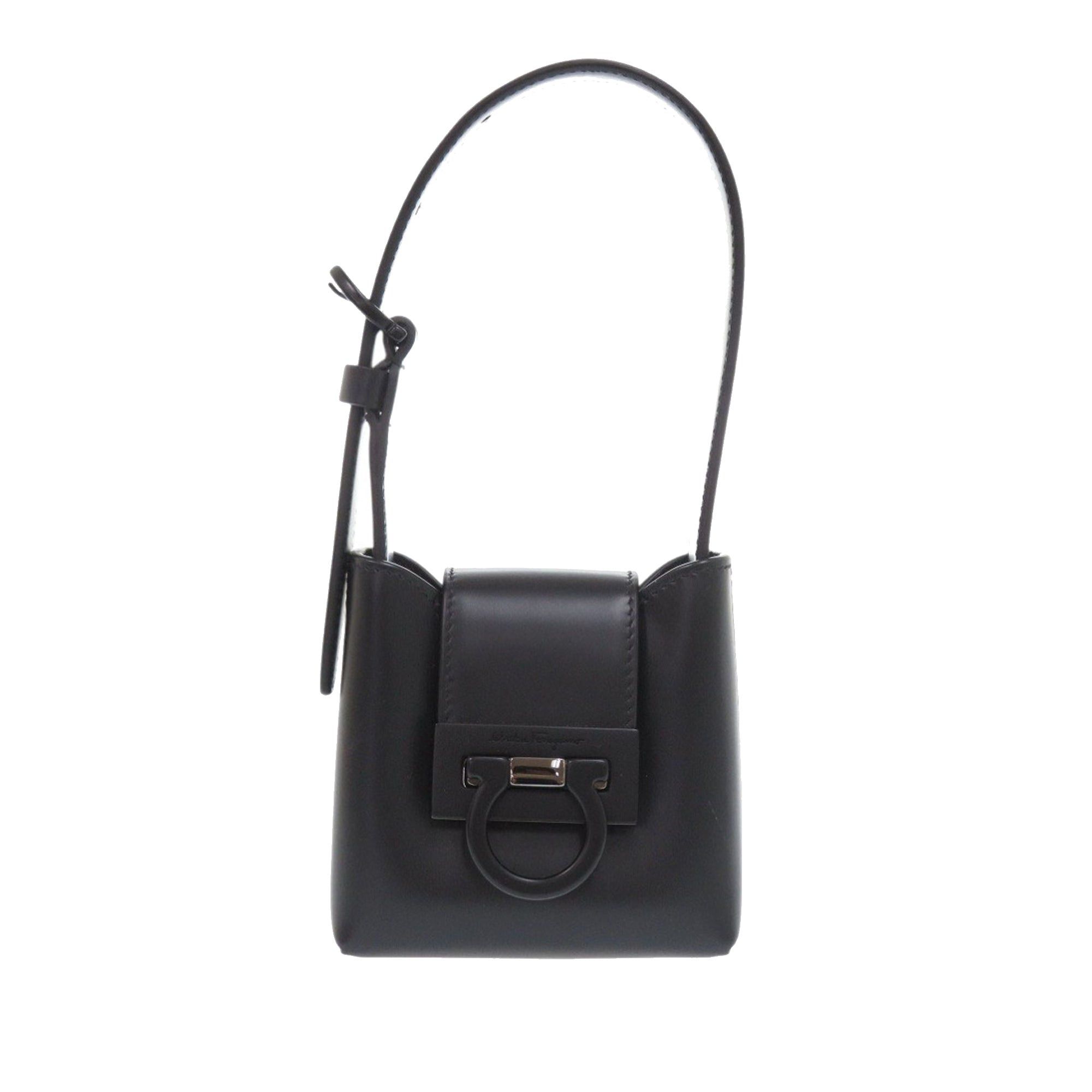 Salvatore Ferragamo Leather Gancini Trifoglio Handbag Size ONE SIZE - 1 Thumbnail