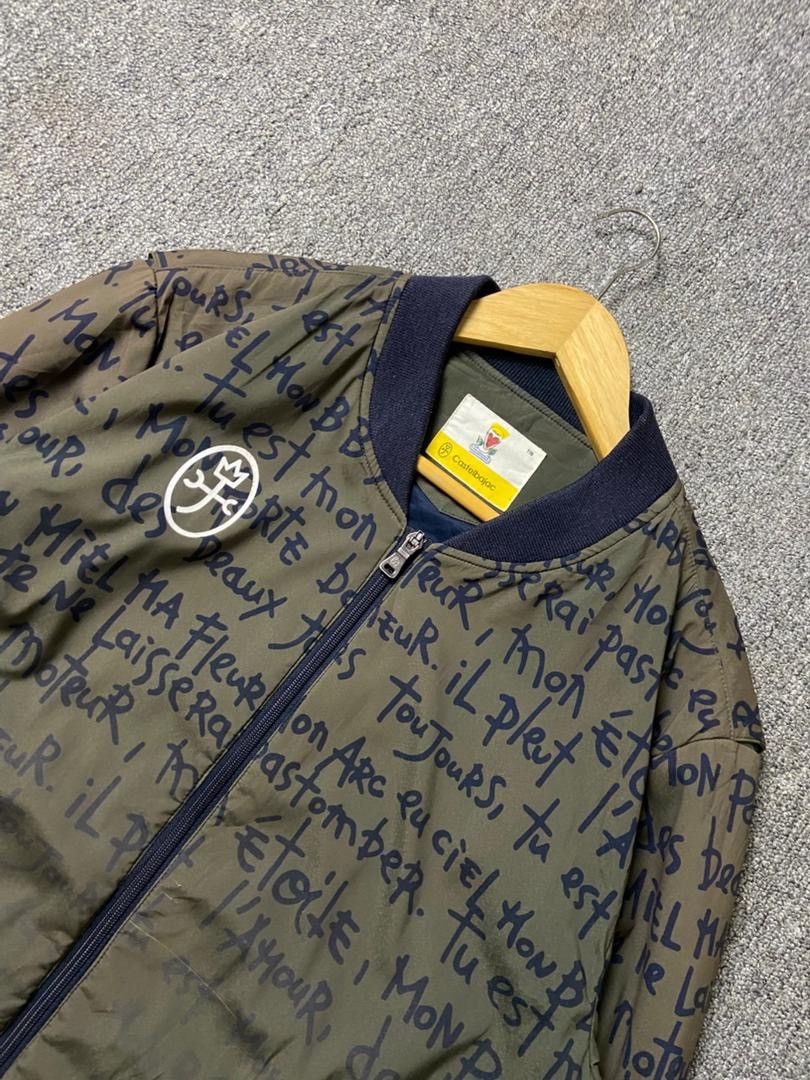 Jean Charles De Castelbajac Castelbajac All Over Printed Script Bomber Jacket (183) Size US M / EU 48-50 / 2 - 13 Thumbnail