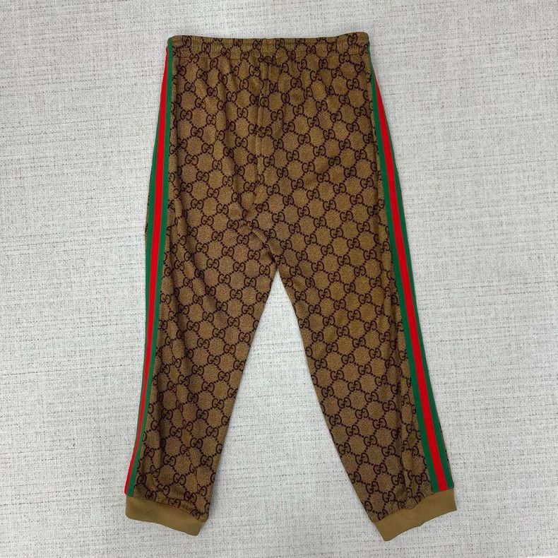 Gucci Gucci Size M GG plain pattern full-print jogging long knit Size US 29 - 4 Thumbnail