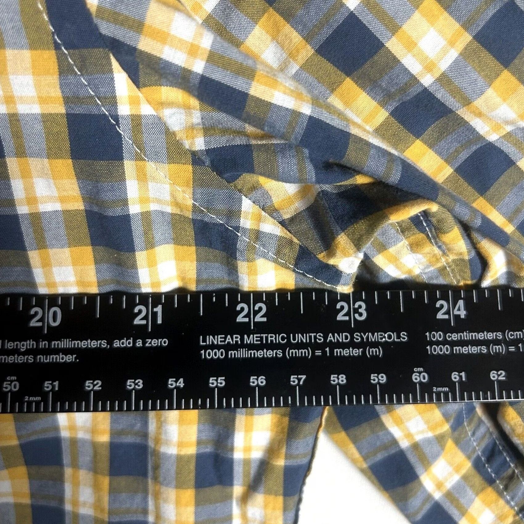 J.Crew J.CREW Button-Up Shirt Slim Flex Washed Yellow Plaid Long Sleeve Size L Mens Small business casual formal workwear shirt Size US L / EU 52-54 / 3 - 5 Thumbnail