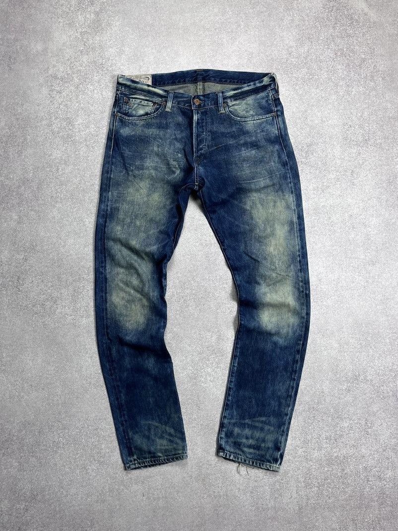 Polo Ralph Lauren × Vintage Vintage Polo Ralph Lauren Baggy Jeans 33x32 Oldmoney Size US 33 - 2 Thumbnail