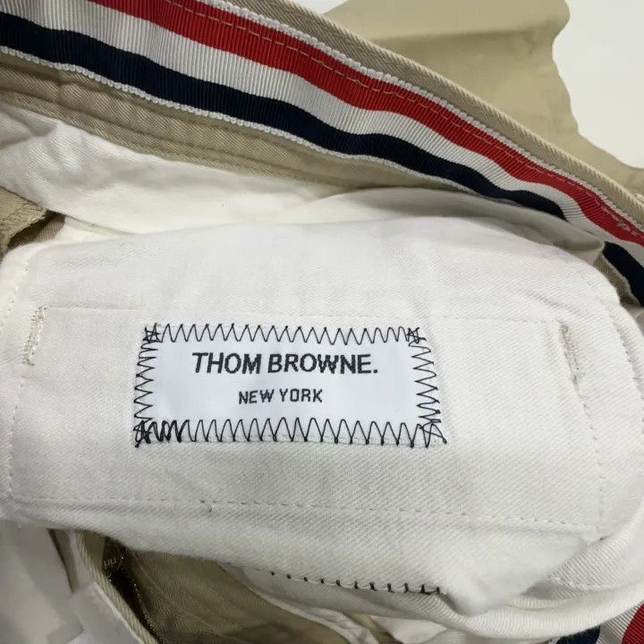 Thom Browne THOM BROWNE Casual Basic Khaki Shorts -2507 Size US 26 / EU 42 - 1 Thumbnail