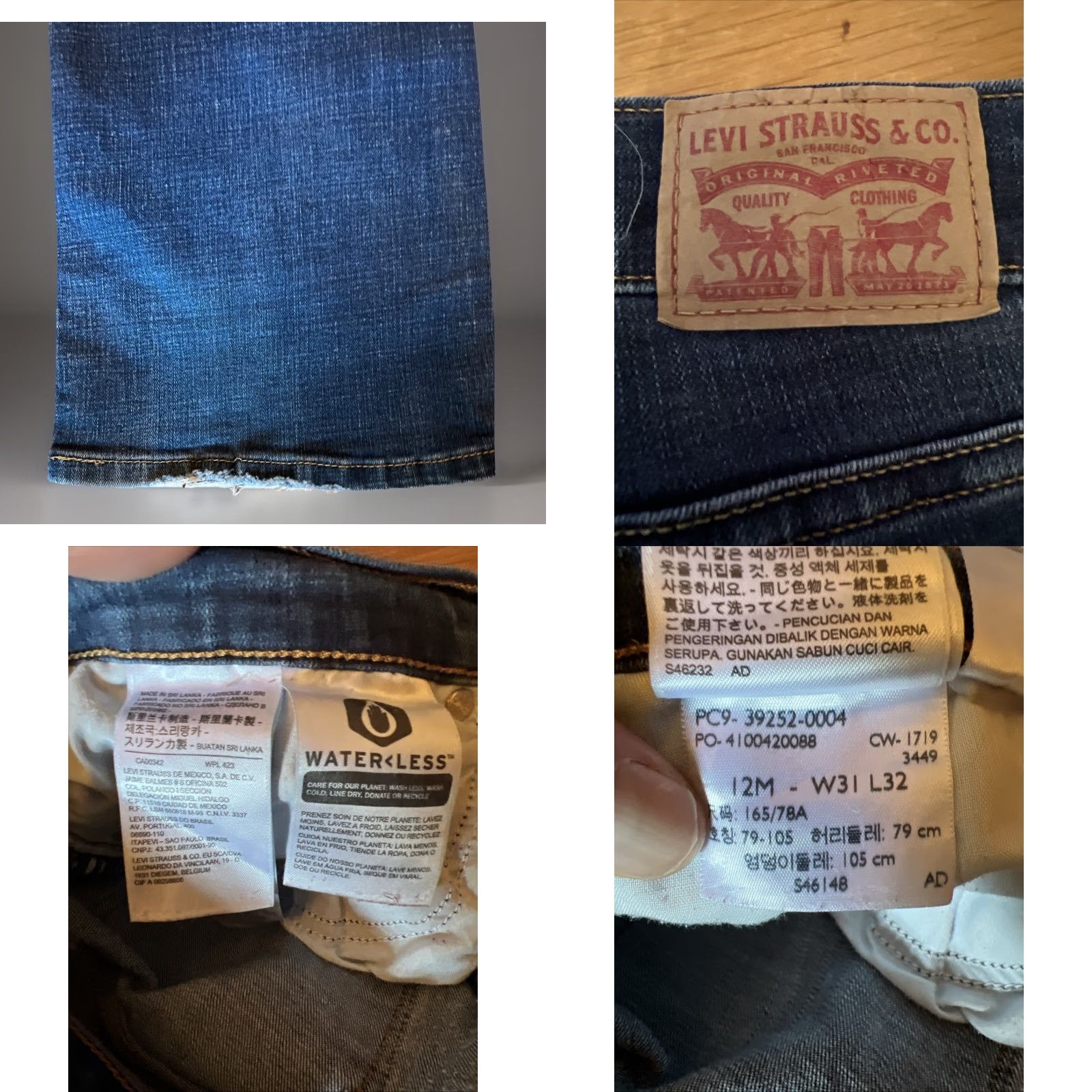 Levi's Levi's Jeans Classic Bootcut Womens 12 Medium Blue Denim Stretch Cotton Blend Pants Regular 31.5in Inseam Belt Loops Zipper Size 34" / US 12 / IT 48 - 8 Thumbnail