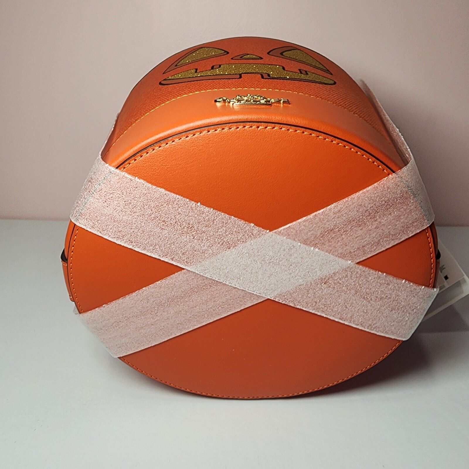 Coach NWT Coach CW533 Halloween Trick Or Treat Bucket Pumpkin Face Size ONE SIZE - 6 Thumbnail