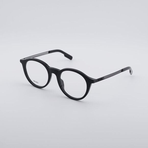 Kenzo Kenzo KZ50015U 001 Eyeglasses Shiny Black 51mm Round Frame Size ONE SIZE - 7 Thumbnail