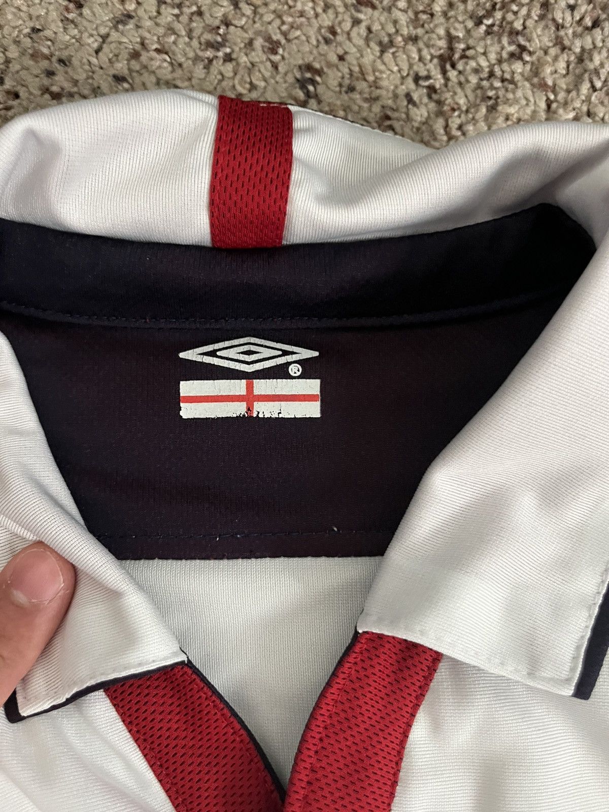Umbro England 2004 Home Reversible Kit Soccer Football Jersey Size US L / EU 52-54 / 3 - 3 Thumbnail