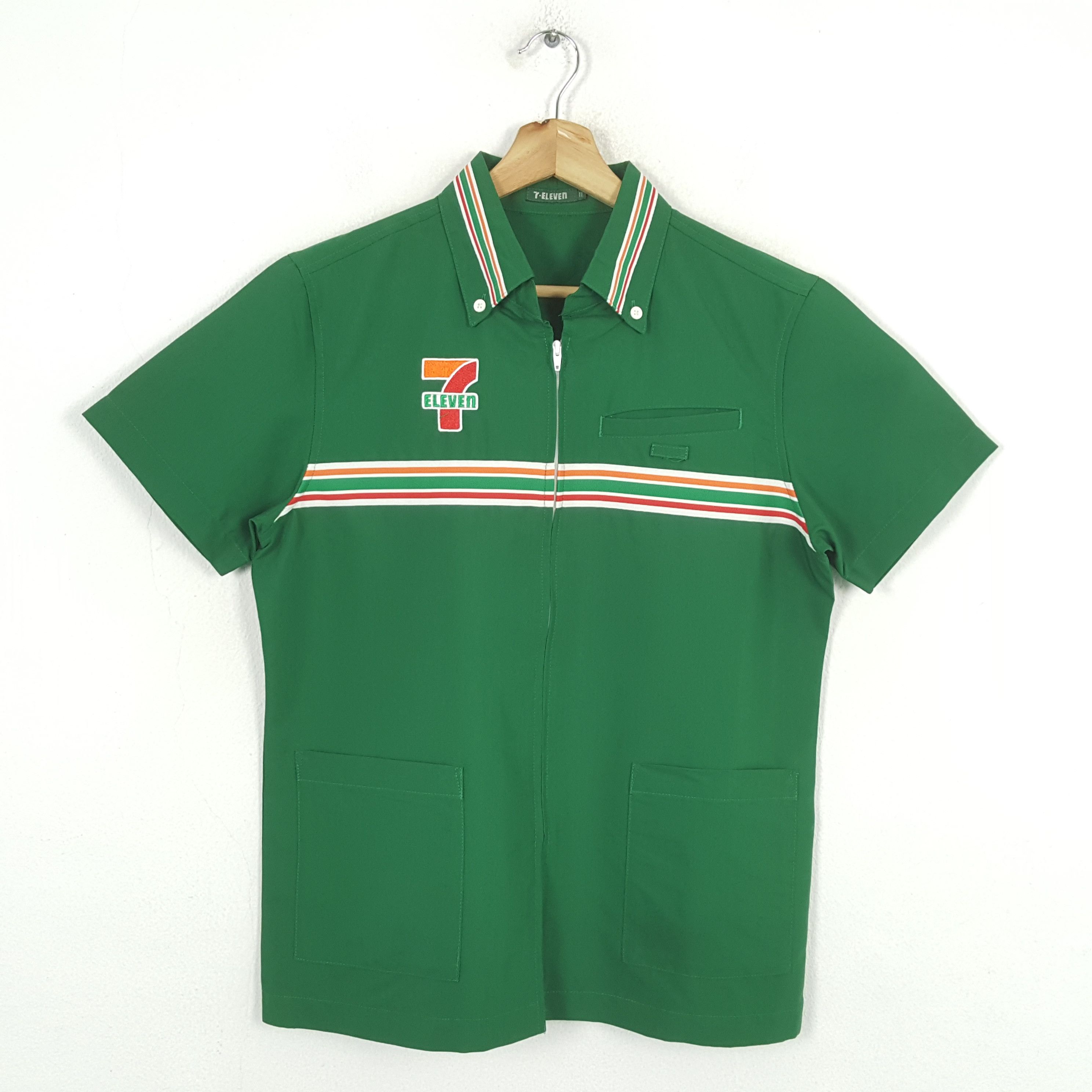 Japanese Brand × Vintage Vintage 7-Eleven Japanese Brand Shirt Jacket C276N77 Size US S / EU 44-46 / 1 - 1 Thumbnail