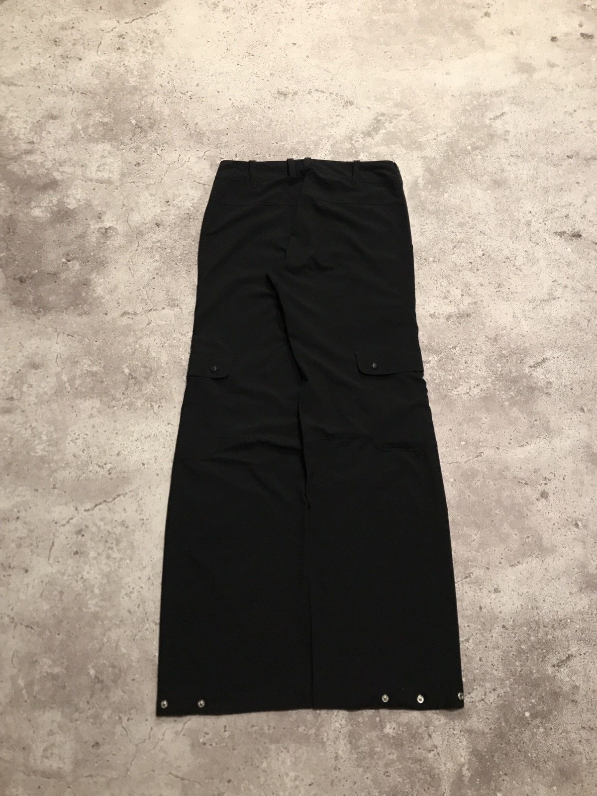 Nike × Vintage Vintage Nike Cargo Track Pants FitDry Embroiled Swoosh Black Size 28" / US 6 / IT 42 - 5 Thumbnail