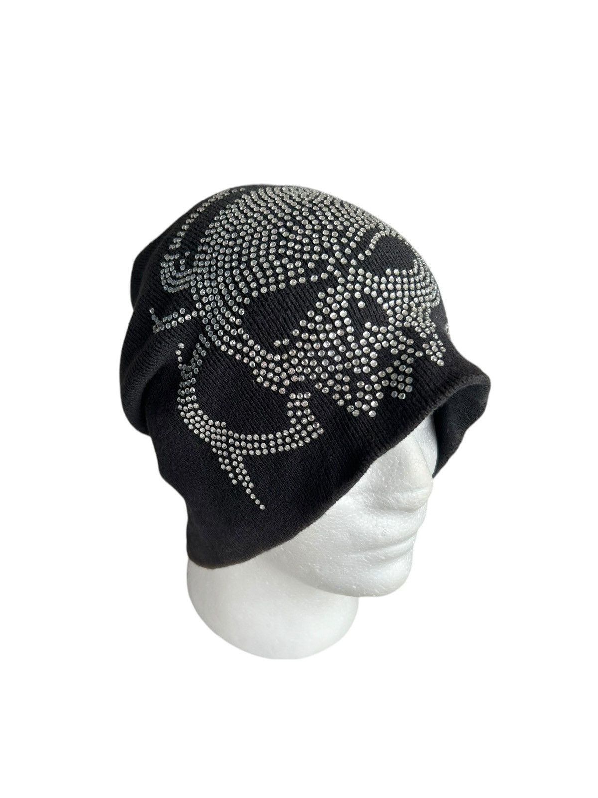 If Six Was Nine × Japanese Brand × Le Grande Bleu (L.G.B.) Skull Punk Bondage Style big Beanie hats Rare☠️☠️🎌 Size ONE SIZE - 4 Thumbnail