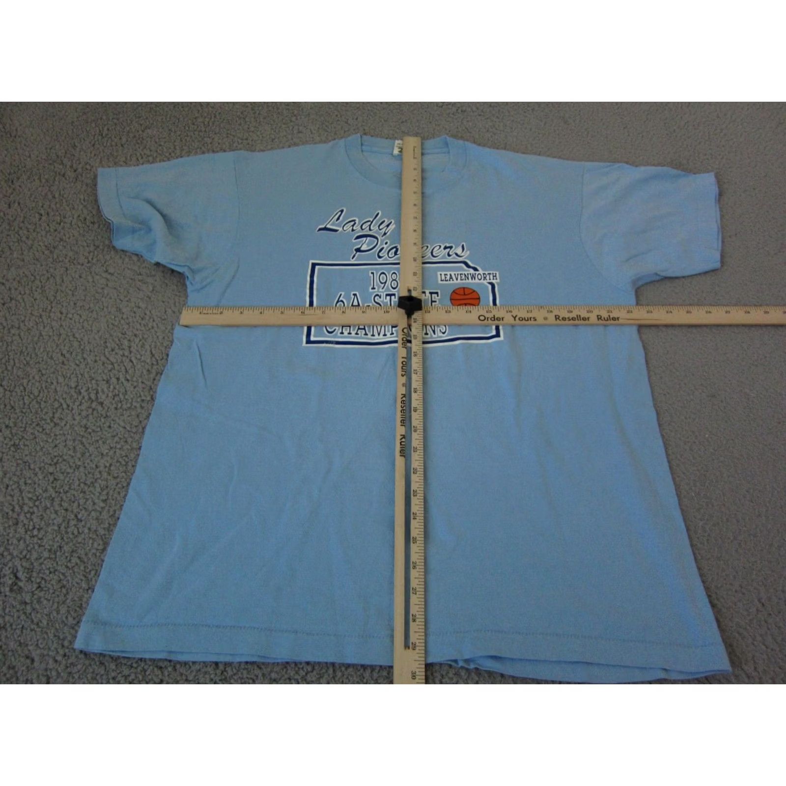 Fruit Of The Loom Vintage 80s Basketball Shirt Mens Extra Large Blue Fruit of the Loom Made USA Size US XL / EU 56 / 4 - 7 Thumbnail