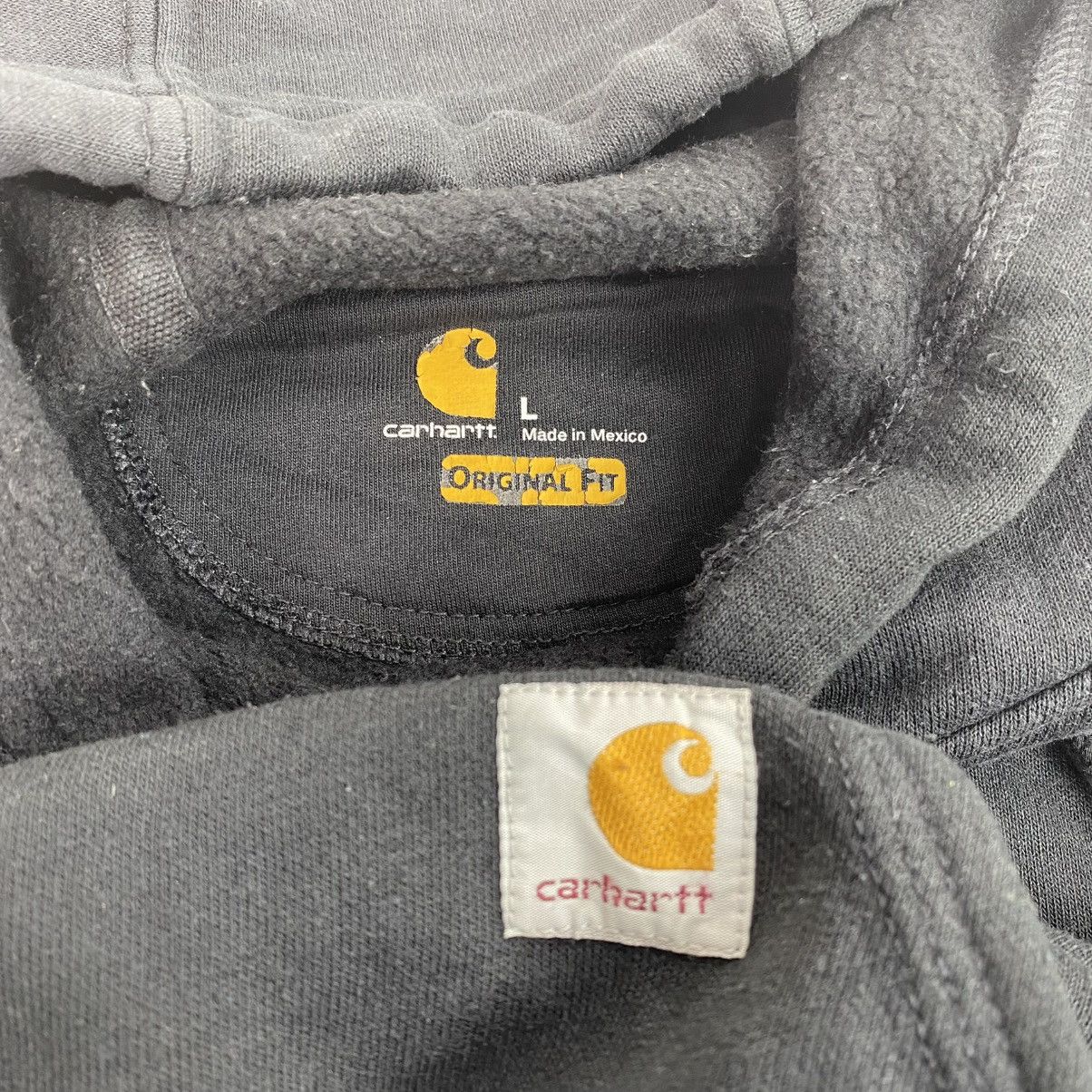 Carhartt Vintage carhartt hoodie boxy fit black Size US L / EU 52-54 / 3 - 4 Thumbnail