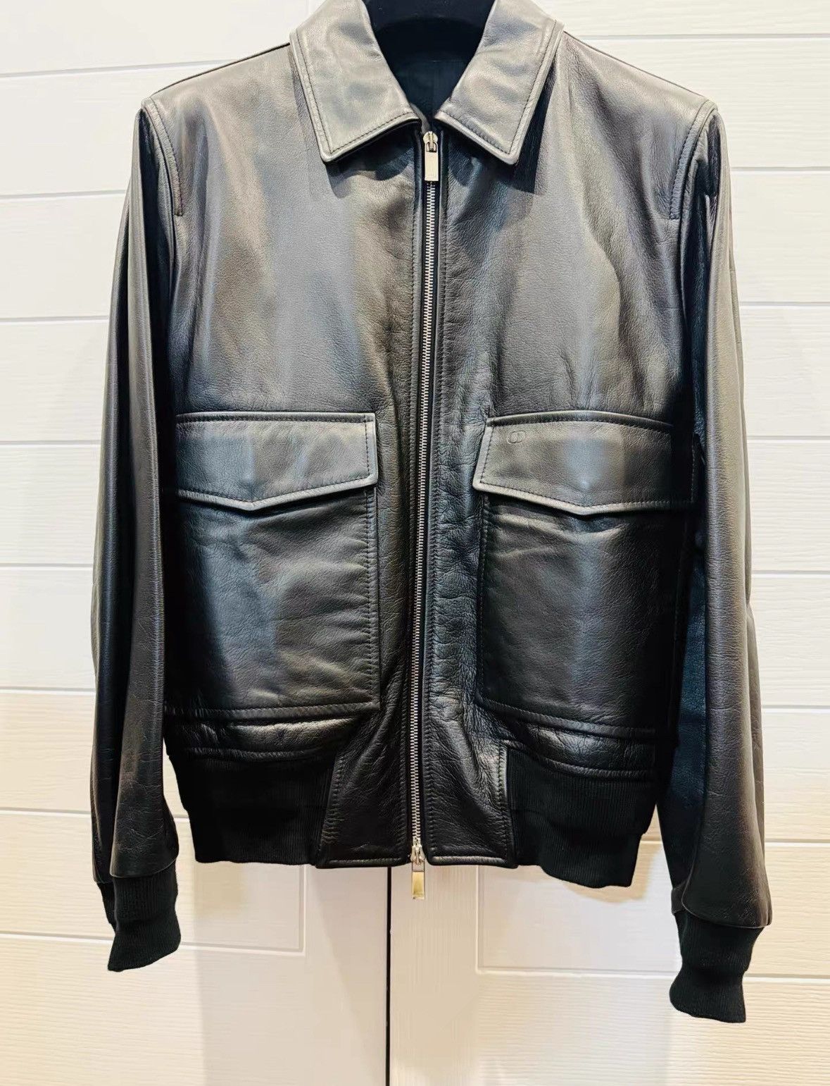 Dior Dior 2020SS leather coat with large pockets on both sides j Size US M / EU 48-50 / 2 - 1 Thumbnail