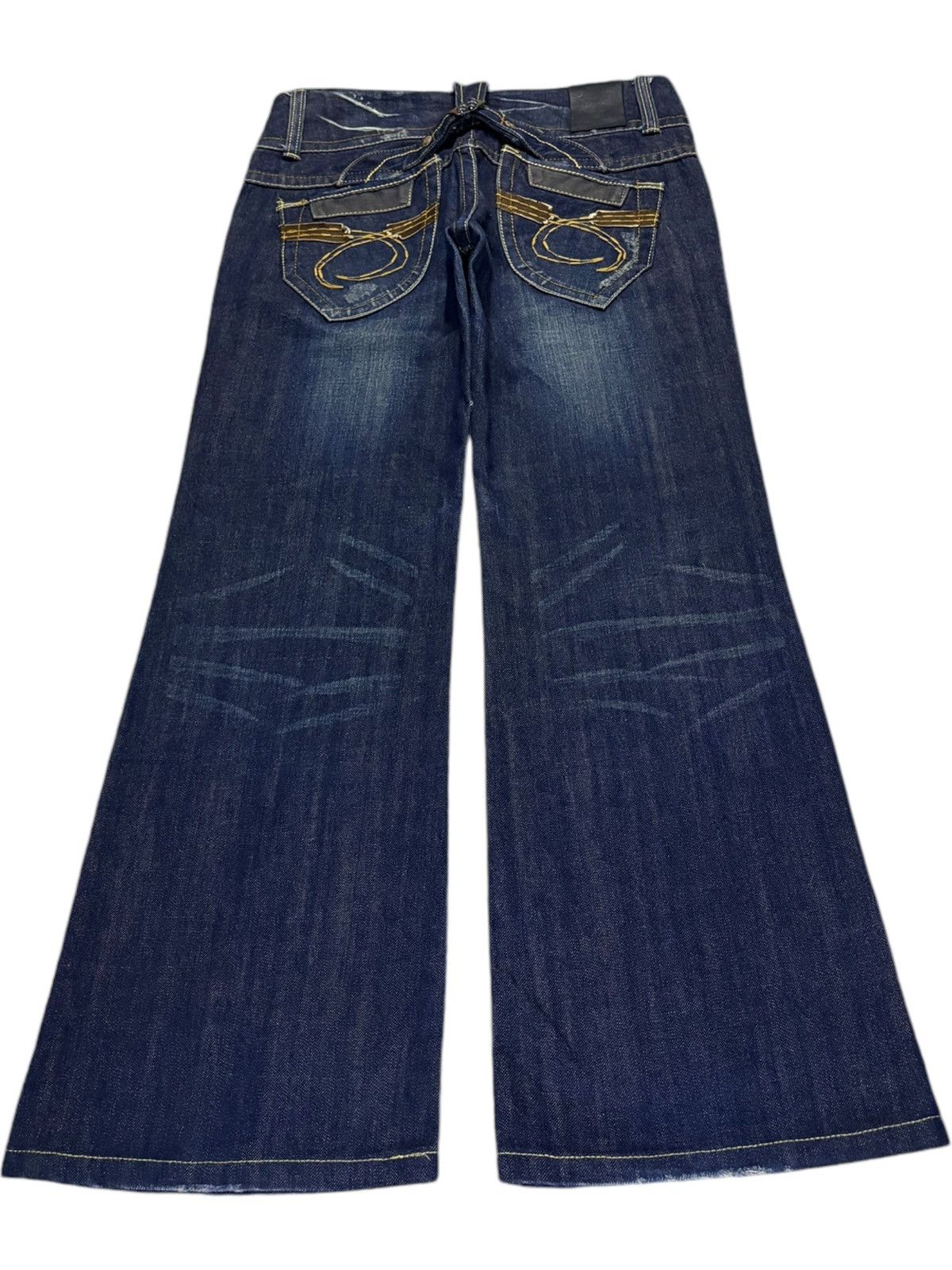 Japanese Brand Vintage Japanese Brand Mud Wash Distressed Flare Jeans Size 30" / US 8 / IT 44 - 2 Thumbnail