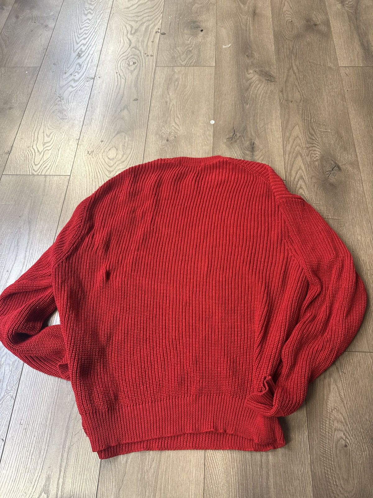 Comme des Garcons × Supreme Comme des garcons supreme sweater red large rare Size US L / EU 52-54 / 3 - 2 Thumbnail