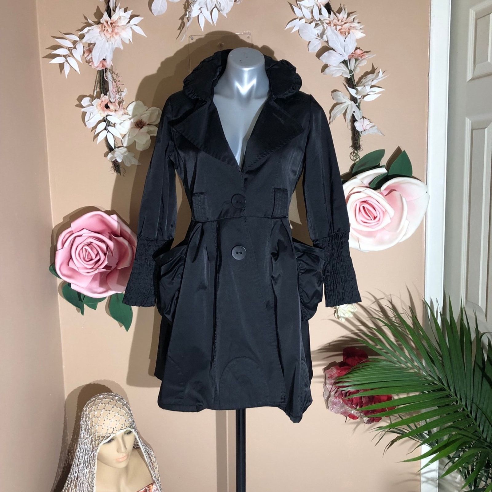 Other French rain jacket coat with deep ruffle pockets Size S / US 4 / IT 40 - 3 Thumbnail