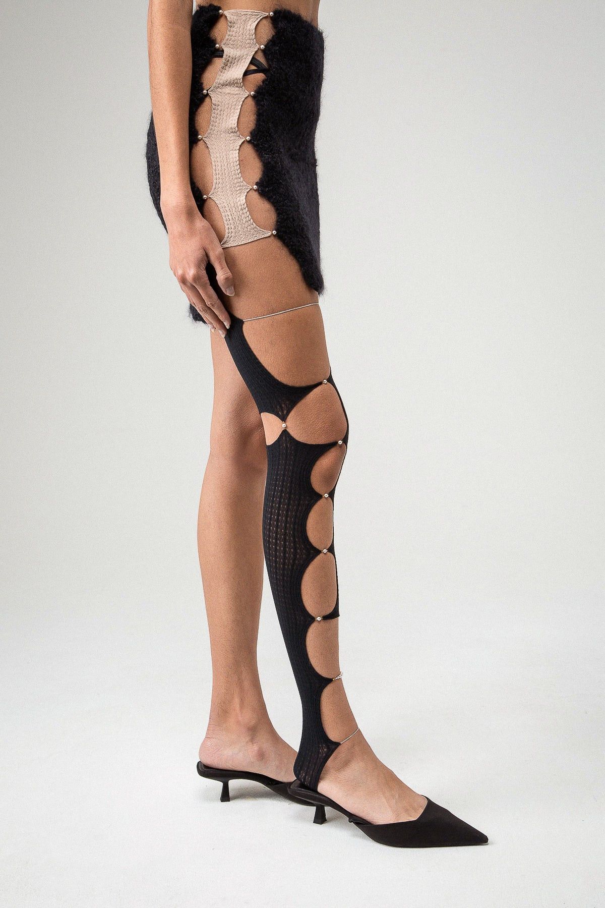RUIbuilt $380 RUI Size 1 Single Cut-Out Leg Stocking Size ONE SIZE - 6 Thumbnail