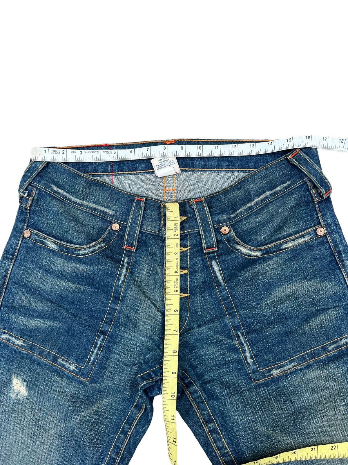 True Religion VTG Y2K 00s True Religion Big Rig Mud Denim Bootcut Jeans Size US 31 - 2 Thumbnail