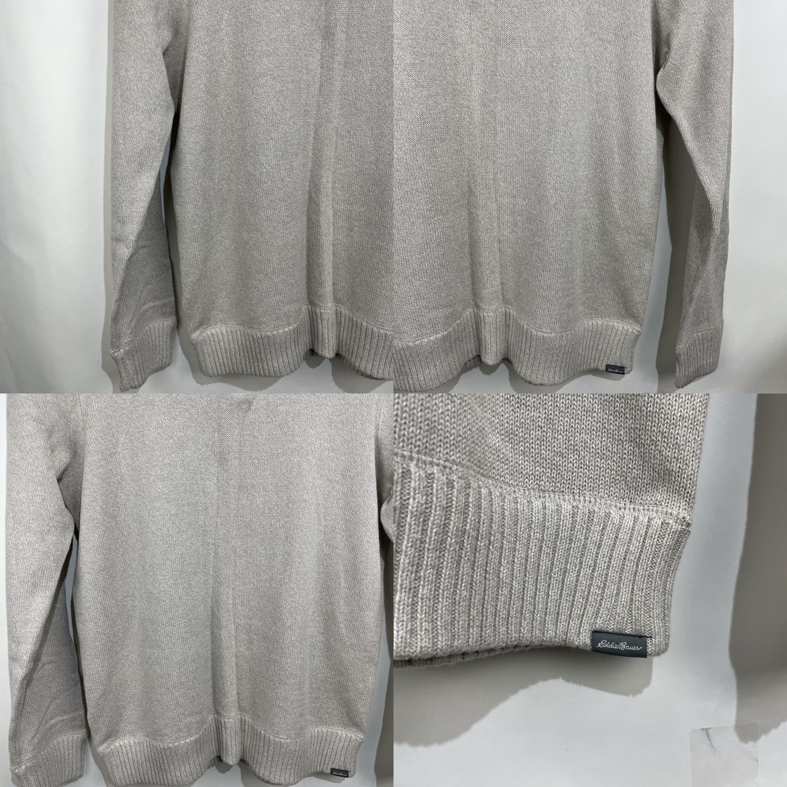 Eddie Bauer VINTAGE Eddie Bauer Knit 1/4 Zip Sweater Mens XL Beige Pullover Adult Size US XL / EU 56 / 4 - 8 Thumbnail