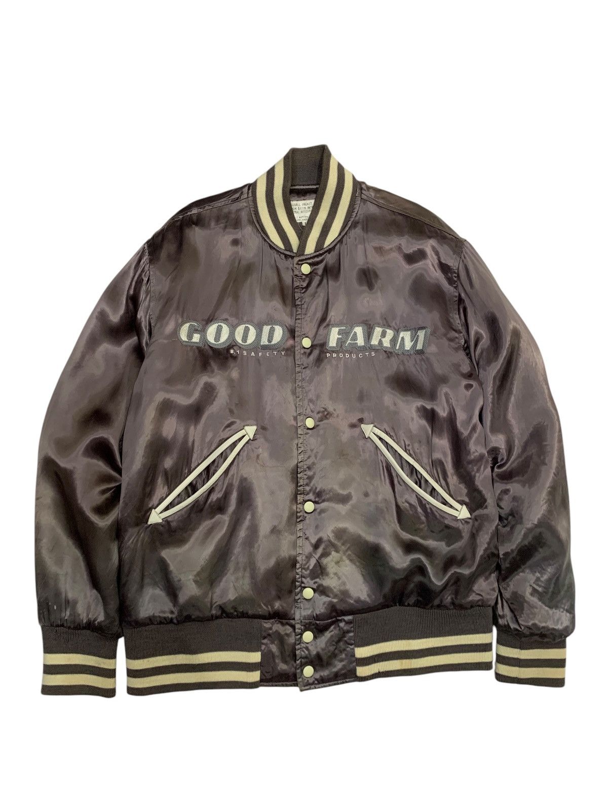 General Research 🔥RARE VTG A/W 01 G.RESEARCH BASEBALL JACKETS SATIN RAYON Size US L / EU 52-54 / 3 - 2 Thumbnail