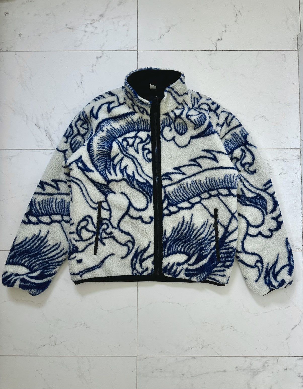 Stussy Stussy Dragon Fleece Sherpa Jacket Size US S / EU 44-46 / 1 - 1 Thumbnail