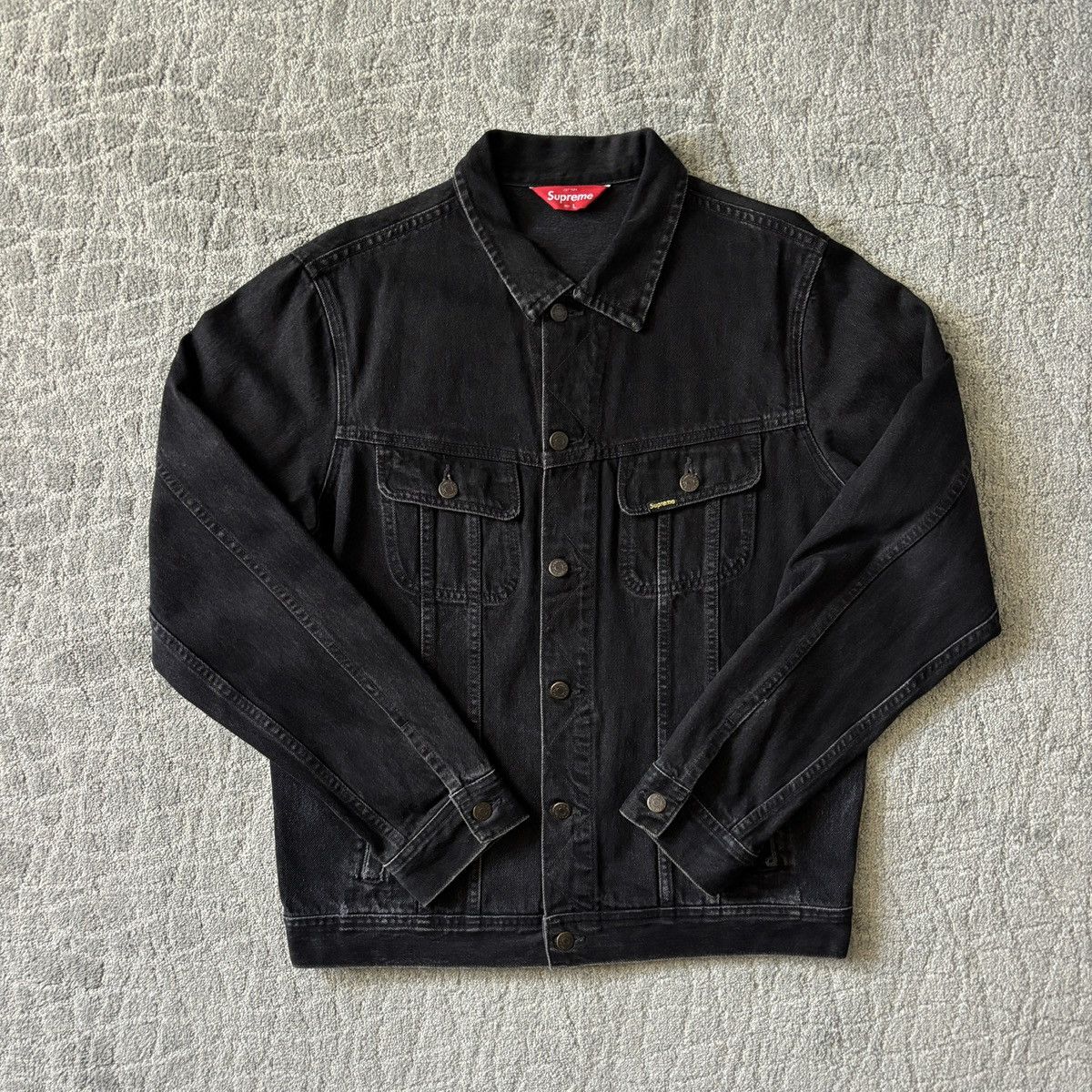 Playboy × Supreme Supreme x Playboy Button Up Denim Jean Jacket Black/ White Size US L / EU 52-54 / 3 - 2 Thumbnail