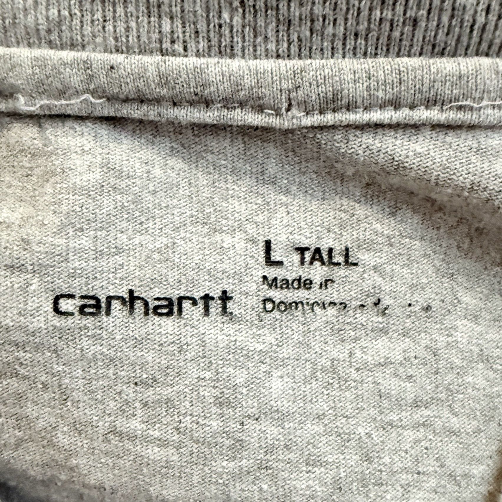 Carhartt Carhartt Men's T-Shirt Gray Henley Pocket Tee Size Large Tall Workwear Size US L / EU 52-54 / 3 - 4 Thumbnail