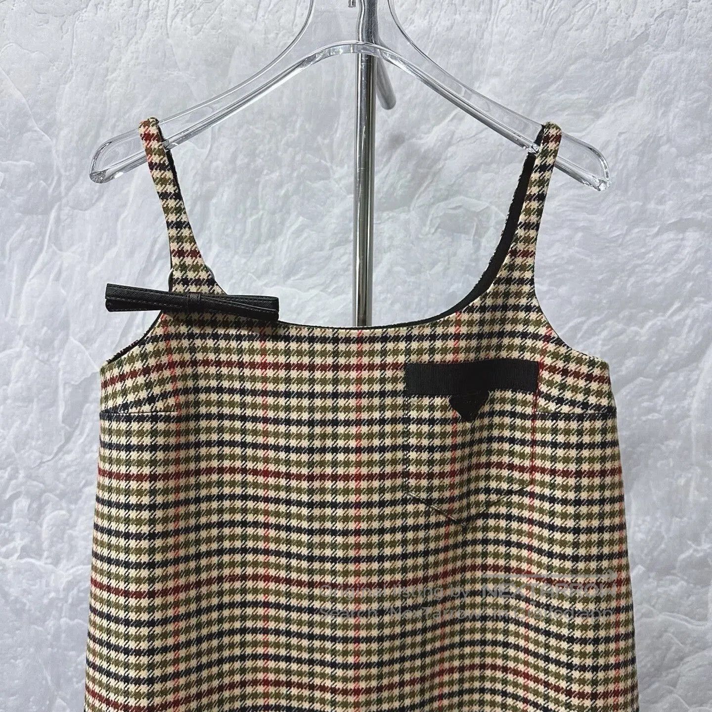 Prada prada houndstooth slip dress with triangle logo. Size M / US 6-8 / IT 42-44 - 2 Thumbnail
