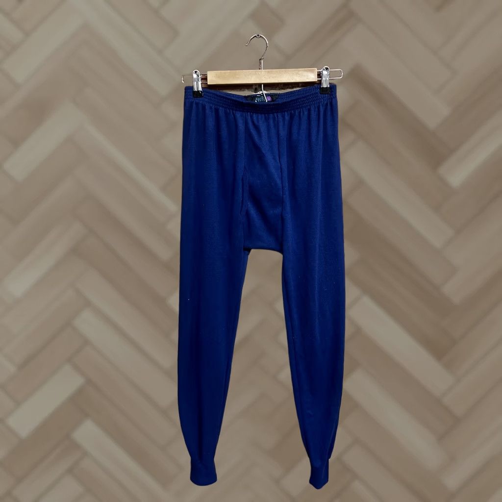 The North Face VINTAGE THE NORTH FACE Base Layer Bottoms Blue L Knit Leggings Mens Size US 33 - 1 Thumbnail