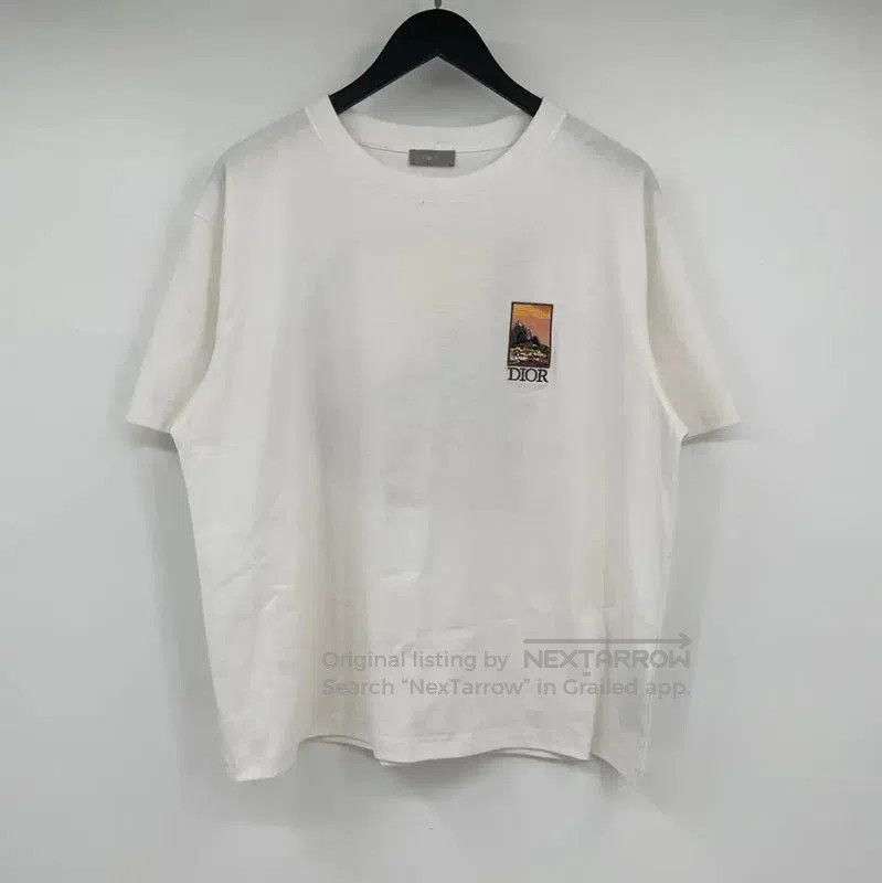 Dior Dior Men's Summer White Cotton T-Shirt . Size US L / EU 52-54 / 3 - 1 Thumbnail