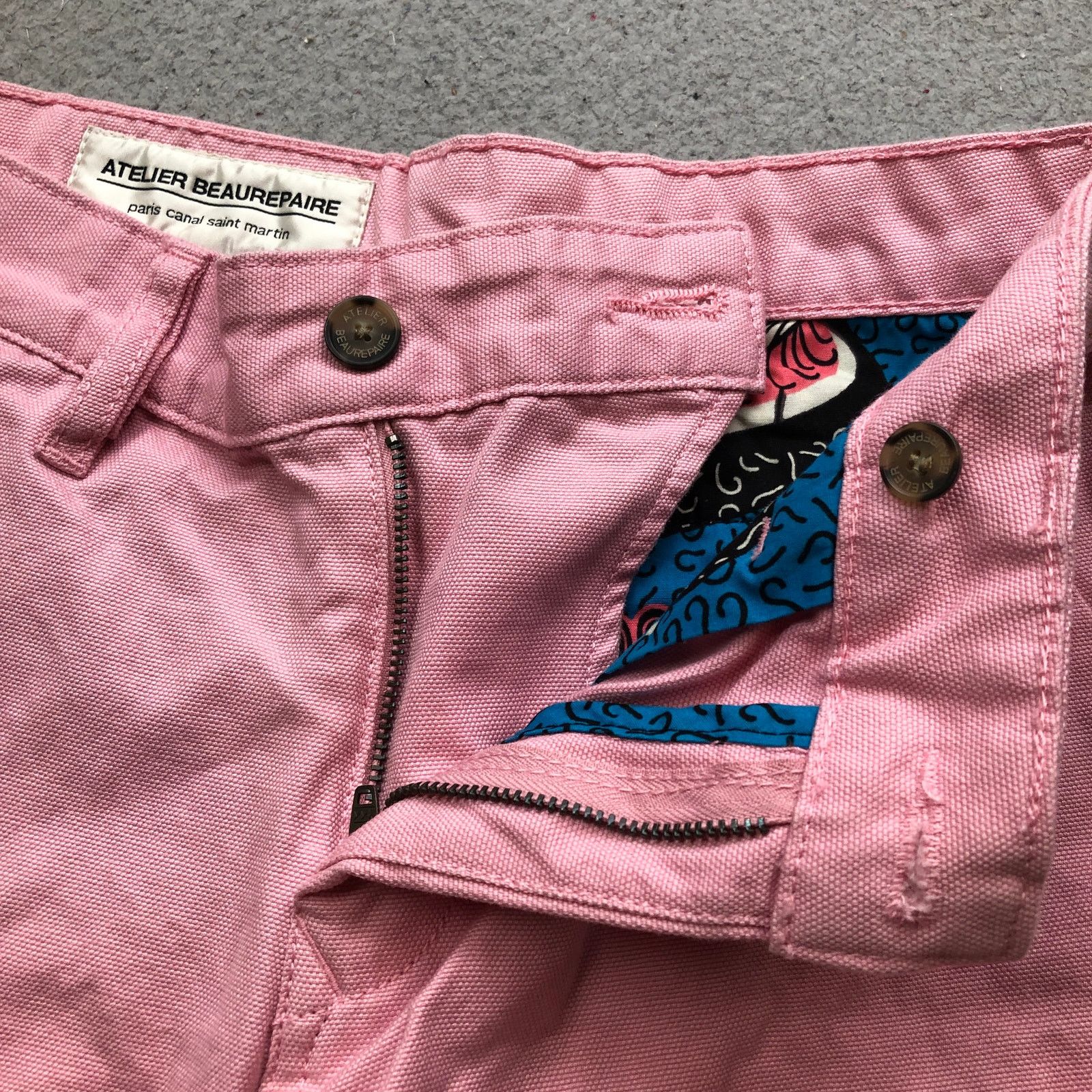 Other Atelier Beaurepaire Marie Canvas Pants Womens 28 x23 Pink Size 28" / US 6 / IT 42 - 7 Thumbnail