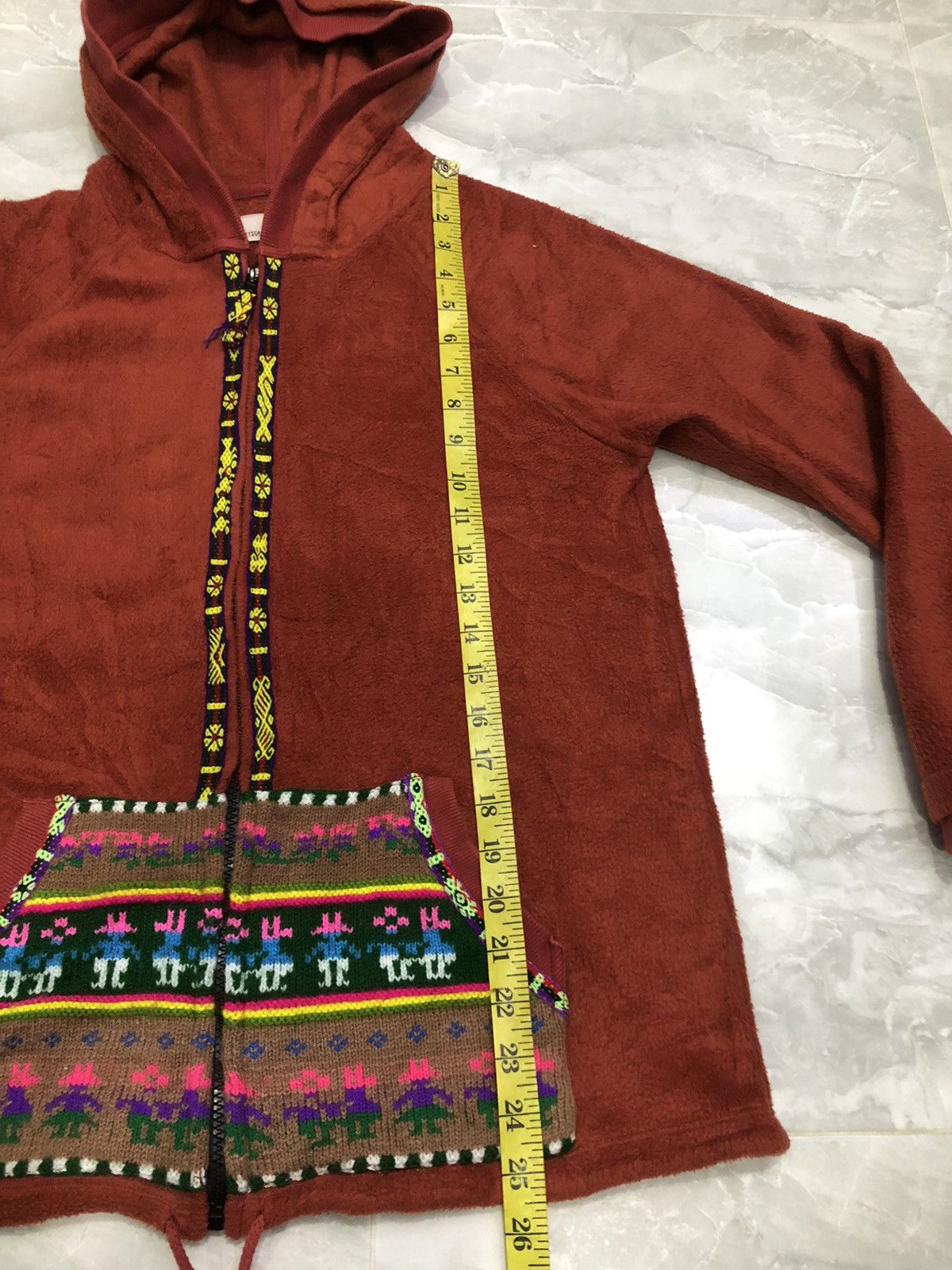 Japanese Brand Rare Titicaca Ethnic Fleece Hoodie Size US S / EU 44-46 / 1 - 12 Thumbnail