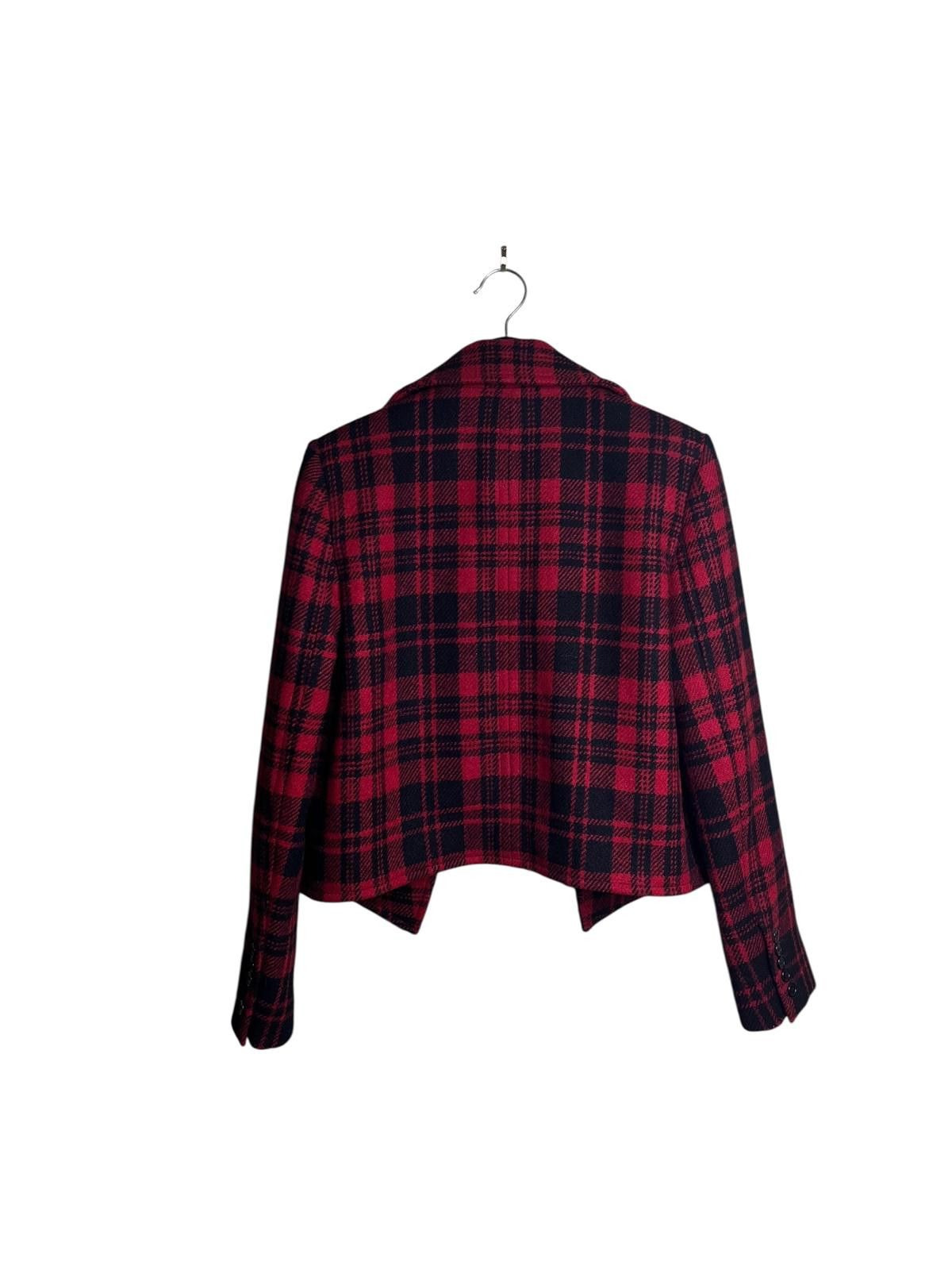 Saint Laurent Paris Saint Laurent FW14 wool Tartan Cropped Blazer Hedi Slimane Size M / US 6-8 / IT 42-44 - 2 Thumbnail