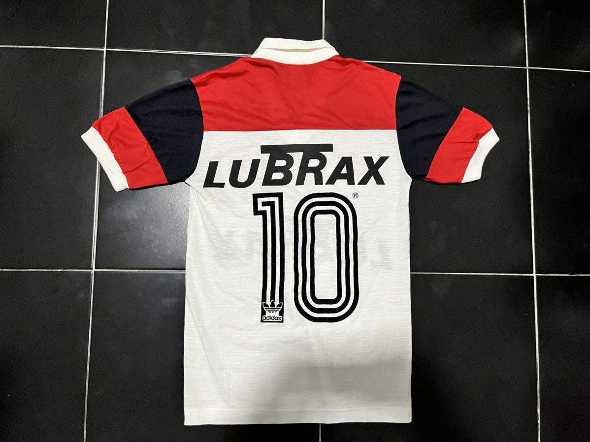 Vintage Vintage 80s Flamengo Away adidas Soccer Jersey Original Size US M / EU 48-50 / 2 - 2 Thumbnail