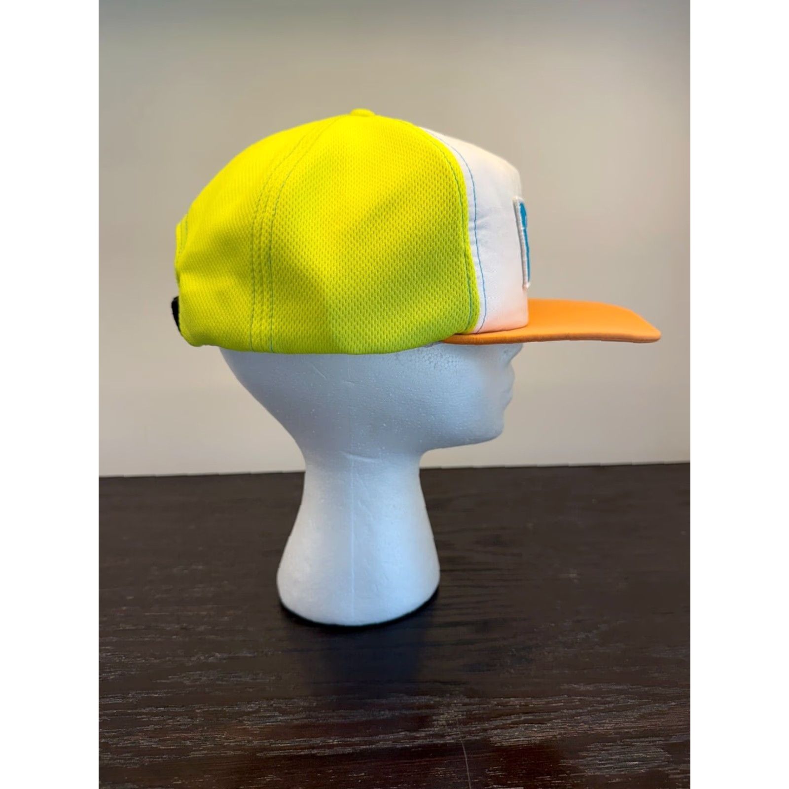 Vintage Hoka One One Mens Adjustable Strapback Baseball Cap Yellow Soft Bill Size ONE SIZE - 3 Thumbnail