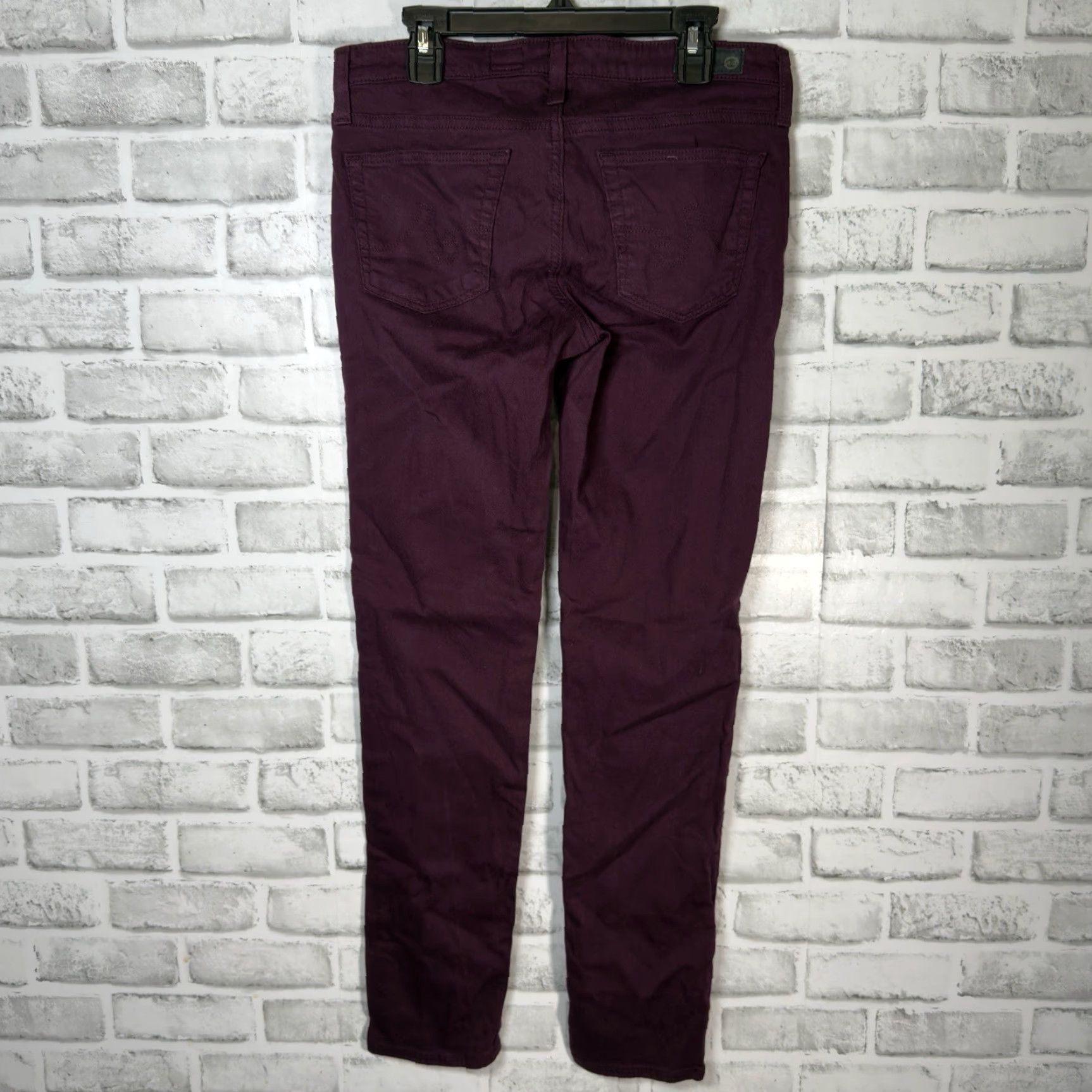 Vintage AG Adriano Goldschmied Red Stevie Ankle Pants Womens Size 27R x 29 Size 27" / US 4 / IT 40 - 5 Thumbnail