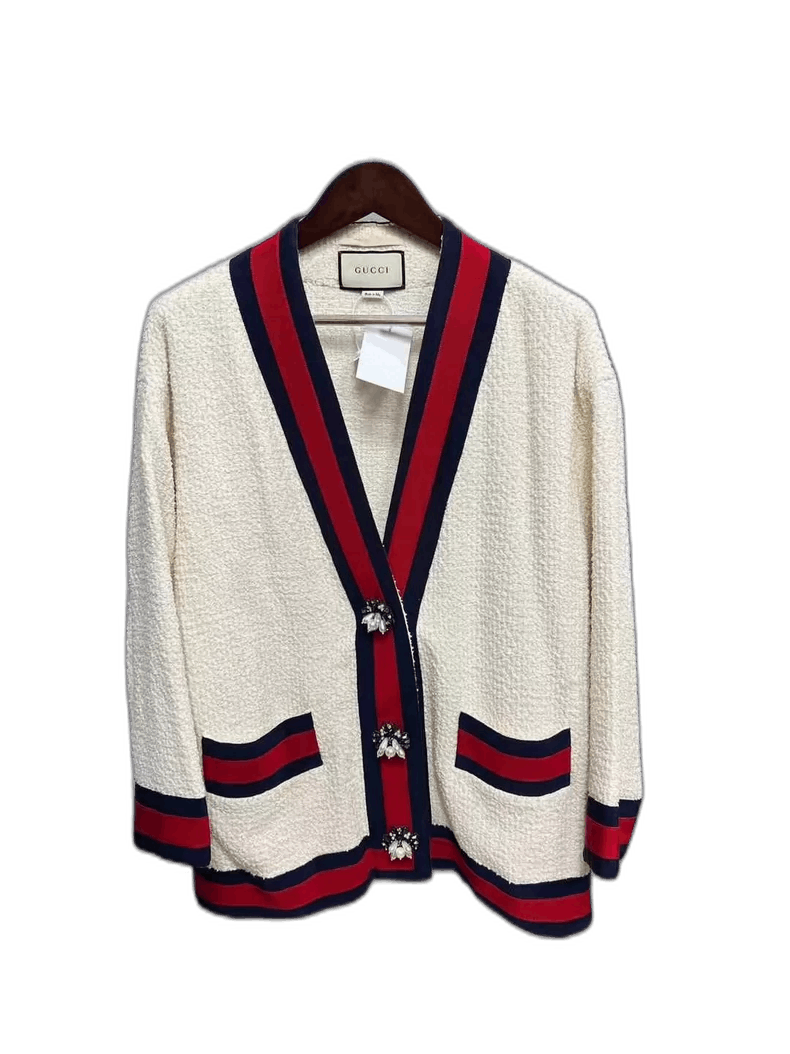 Gucci Gucci Cardigan with Decorative Buttons-2505 Size US M / EU 48-50 / 2 - 1 Thumbnail