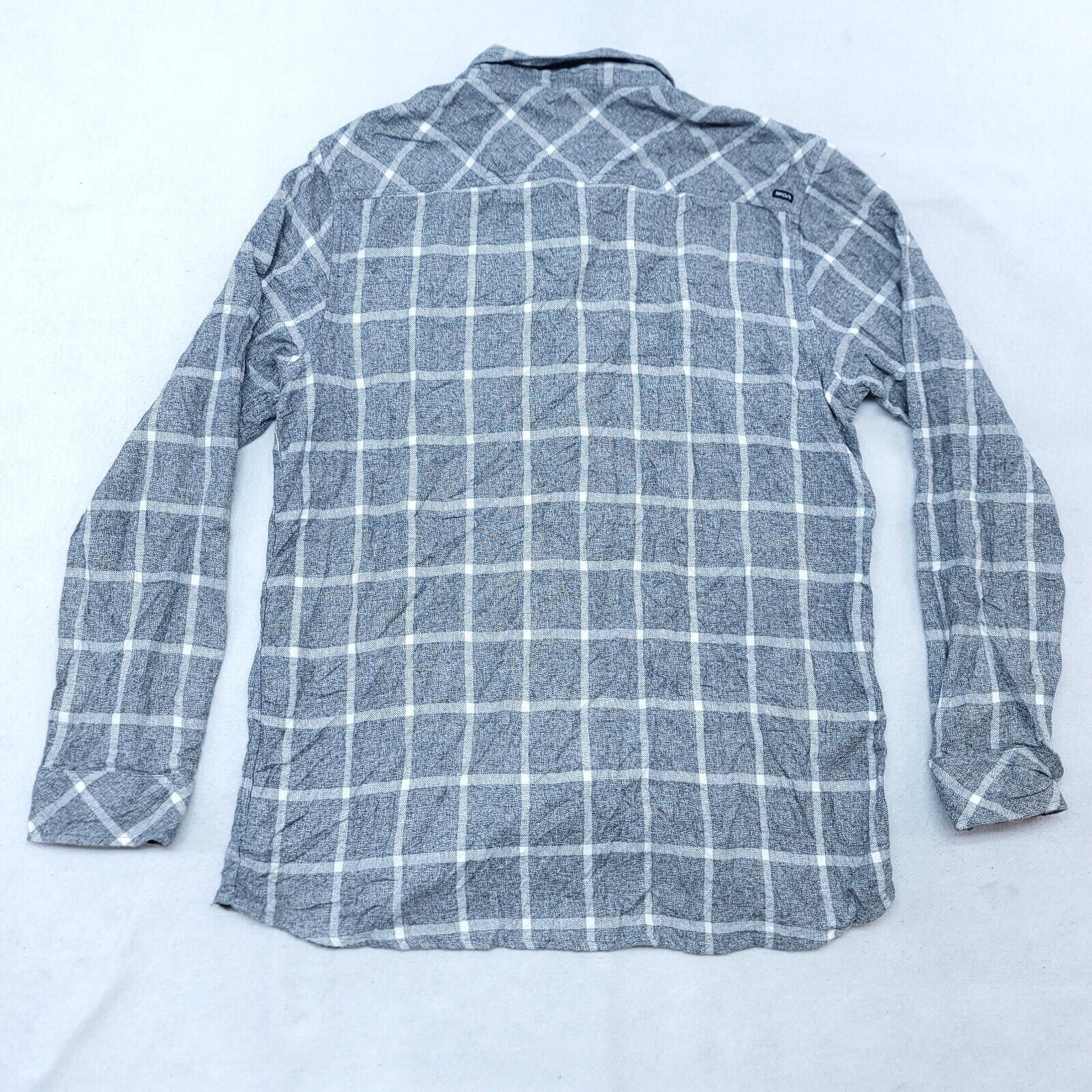 Rip Curl Ripcurl Windowpane Flannel Shirt Mens Size XL Gray White Size US XL / EU 56 / 4 - 10 Thumbnail