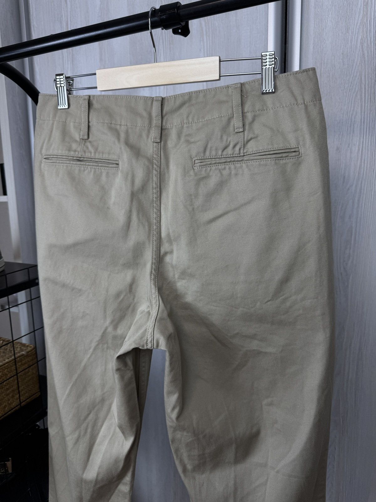 Japanese Brand Muji Japan Sand Beige classic cotton chino pants size S Size US 32 / EU 48 - 6 Thumbnail