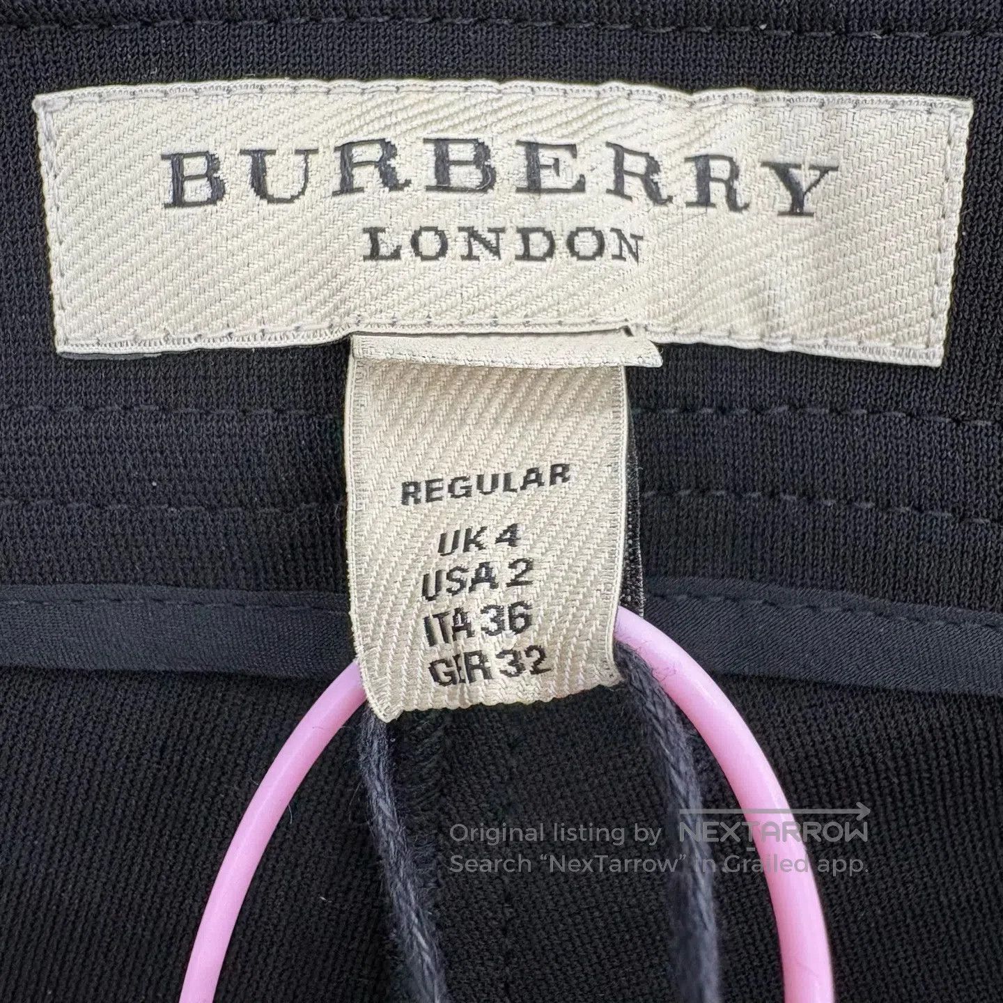 Burberry Burberry Women's slim-fit long pants with cropped feet Size 35" - 3 Thumbnail