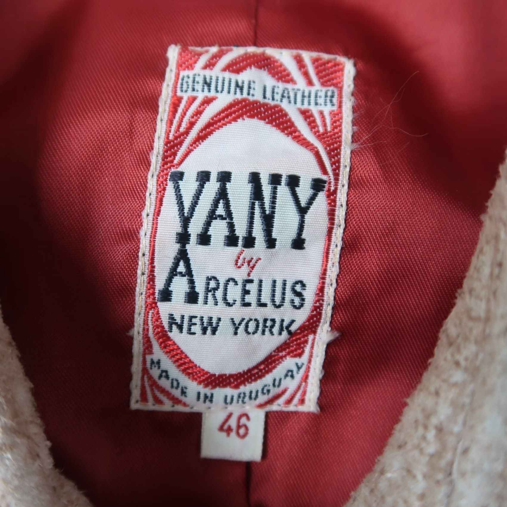 Vintage VINTAGE Vany by Arcelus New York Tan Leather Button Up Men's Size 46 Jacket Size US S / EU 44-46 / 1 - 4 Thumbnail