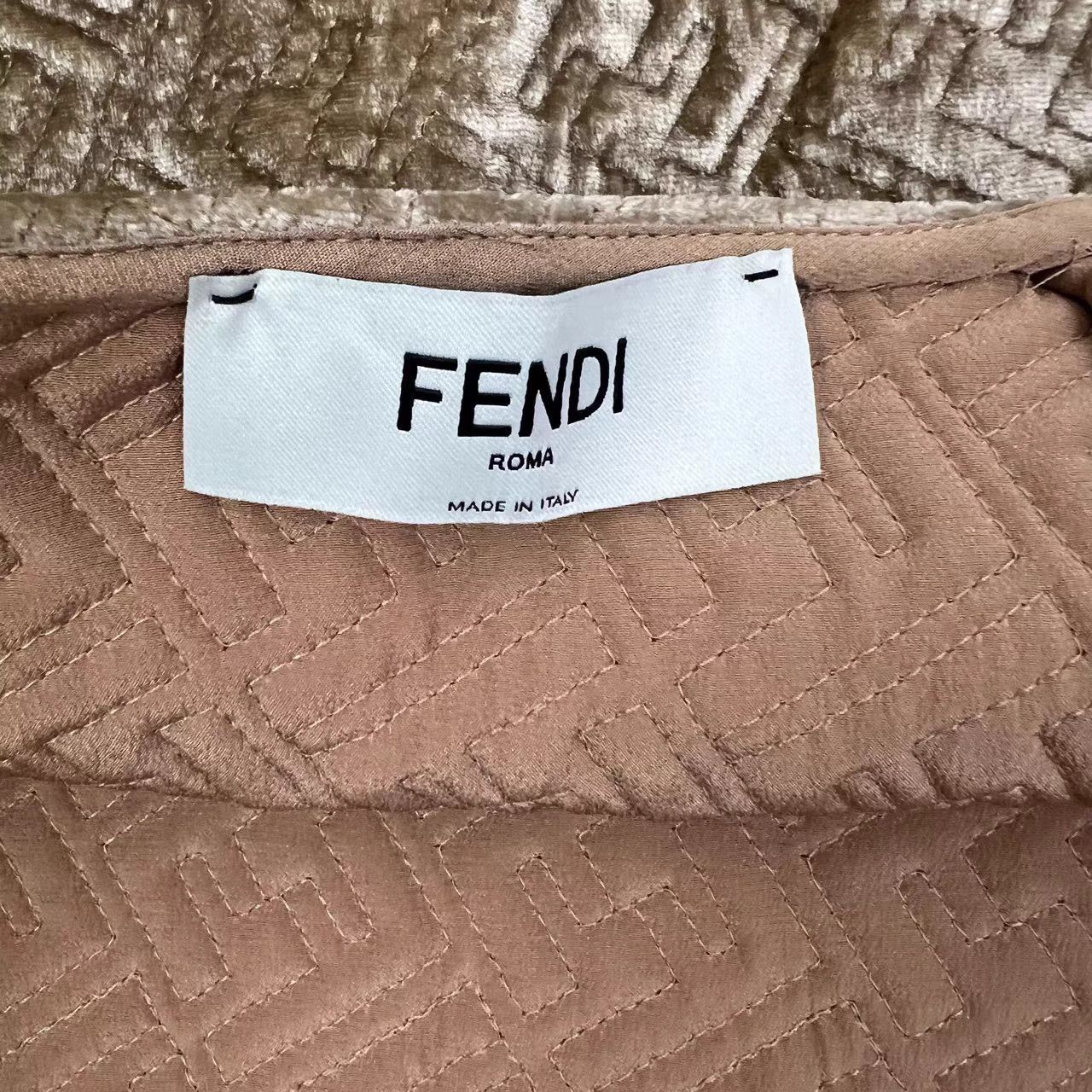 Fendi Fendi FF Embossed Logo Velvet Mini Skirt K12 Size 27" / US 4 / IT 40 - 5 Thumbnail