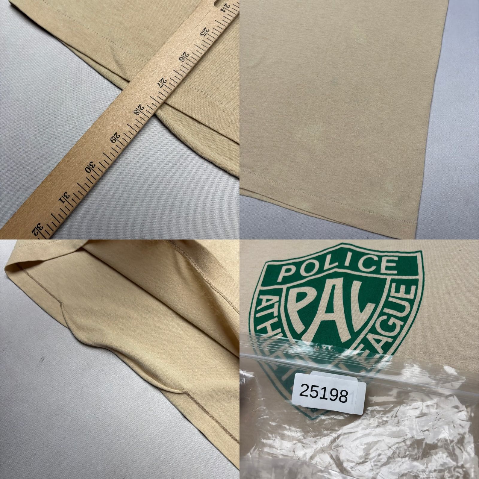 Vintage VINTAGE PAL Shirt Men's Large 80s NYC Police Athletic League NYPD Beige Size US L / EU 52-54 / 3 - 8 Thumbnail