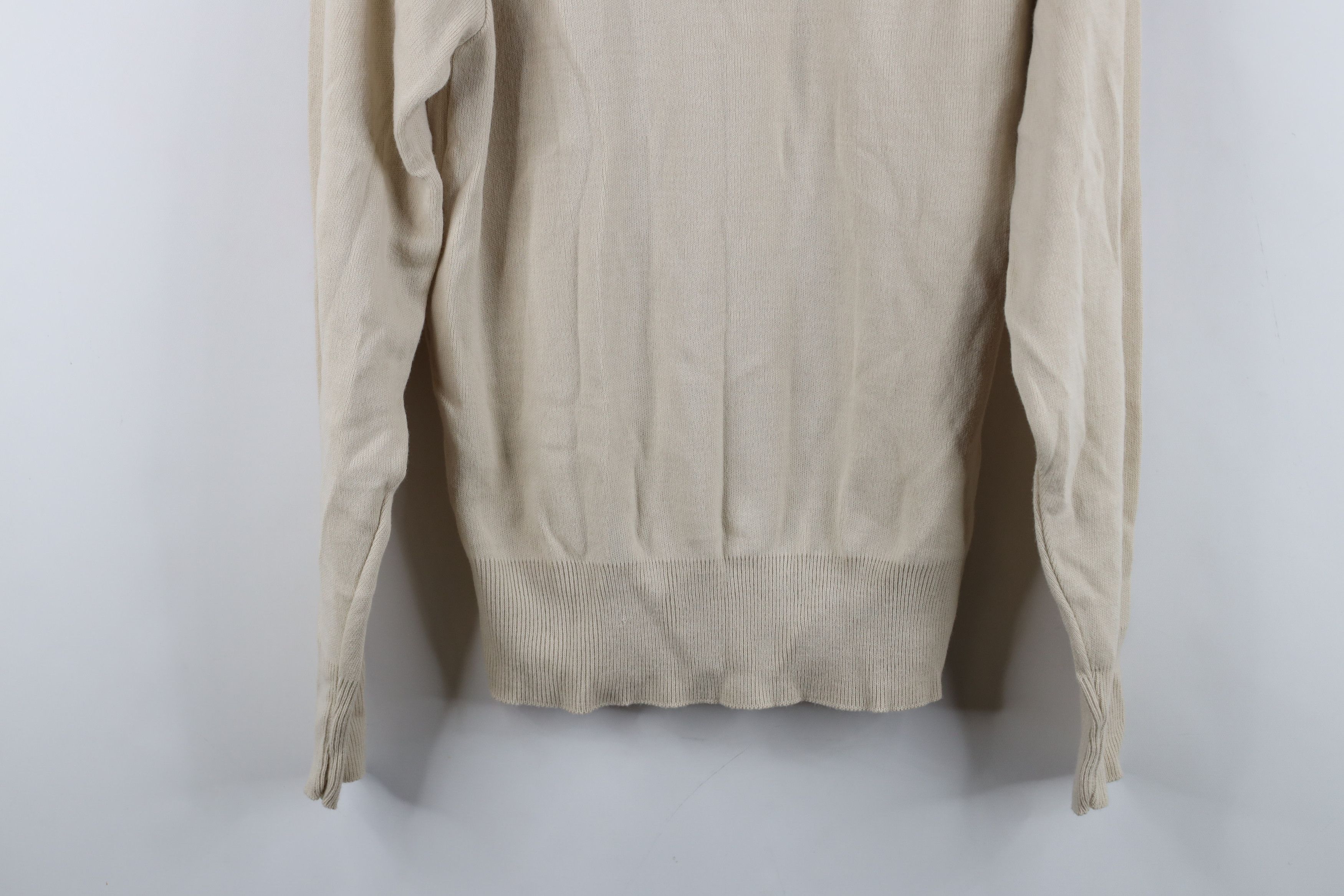 Vintage Deadstock Vintage 70s Streetwear V-Neck Sweater Beige USA Size US M / EU 48-50 / 2 - 10 Thumbnail
