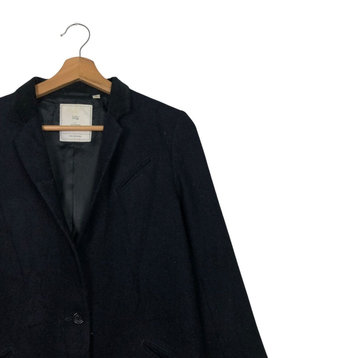 Undercover 🔥RICH BLACK LONG JACKET UNIQLO X UNDERCOVER DOUBLE BREAST Size US M / EU 48-50 / 2 - 9 Thumbnail