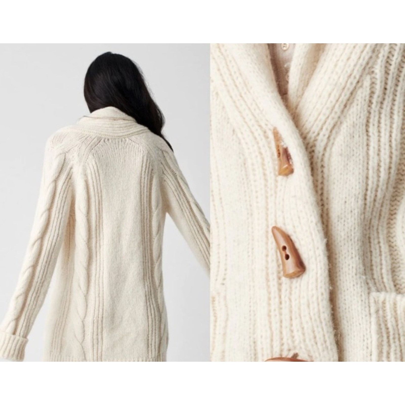 Faherty Faherty Winter Frost Line In Superfine Alpaca Cardigan Wool Size S / US 4 / IT 40 - 3 Thumbnail