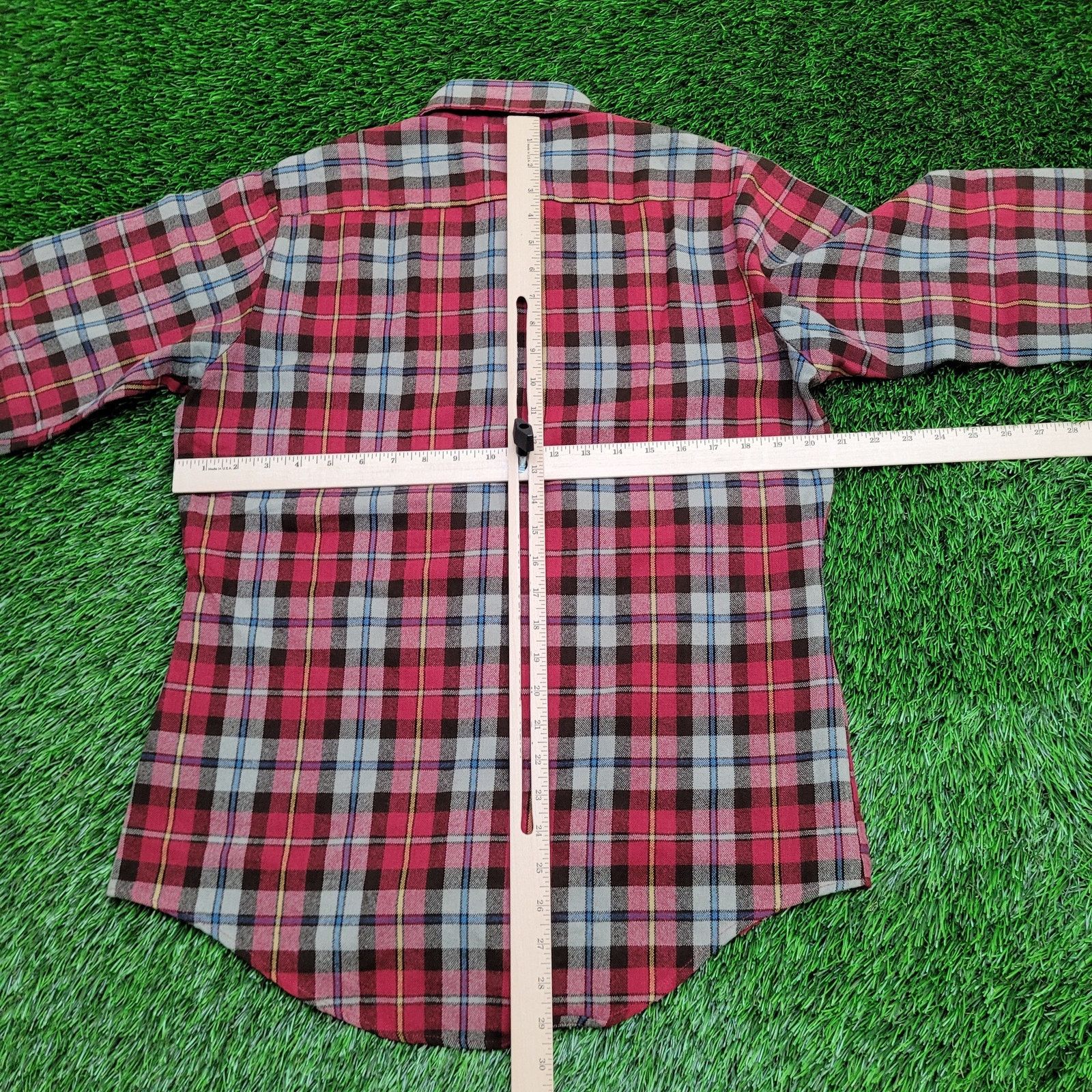 Vintage VTG Country-Squire By Block Plaid Shirt Medium 15.5 Acrylic Size US M / EU 48-50 / 2 - 6 Thumbnail
